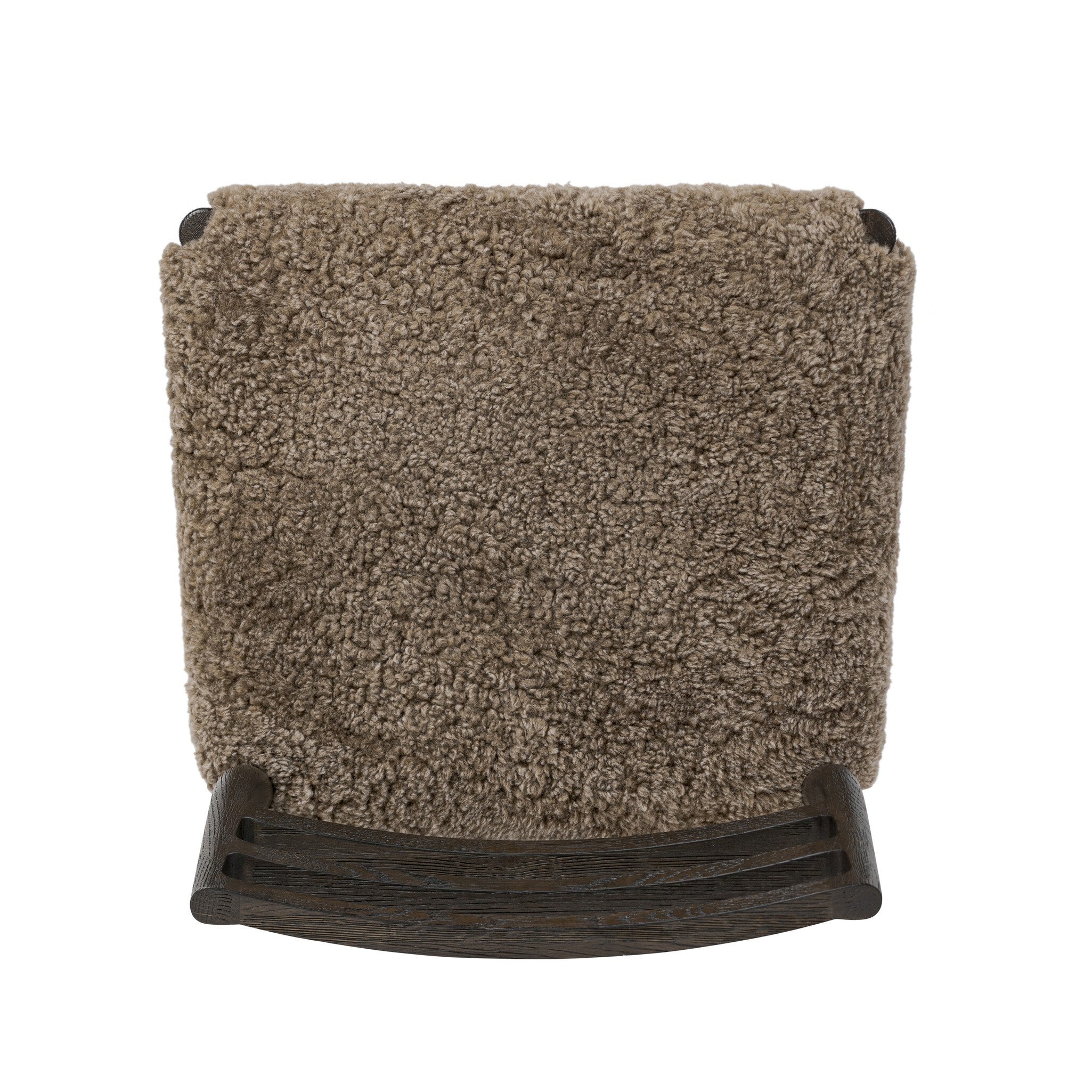 Four Hands Glenmore Dining Chair — Taupe Shearling-Light Carbon