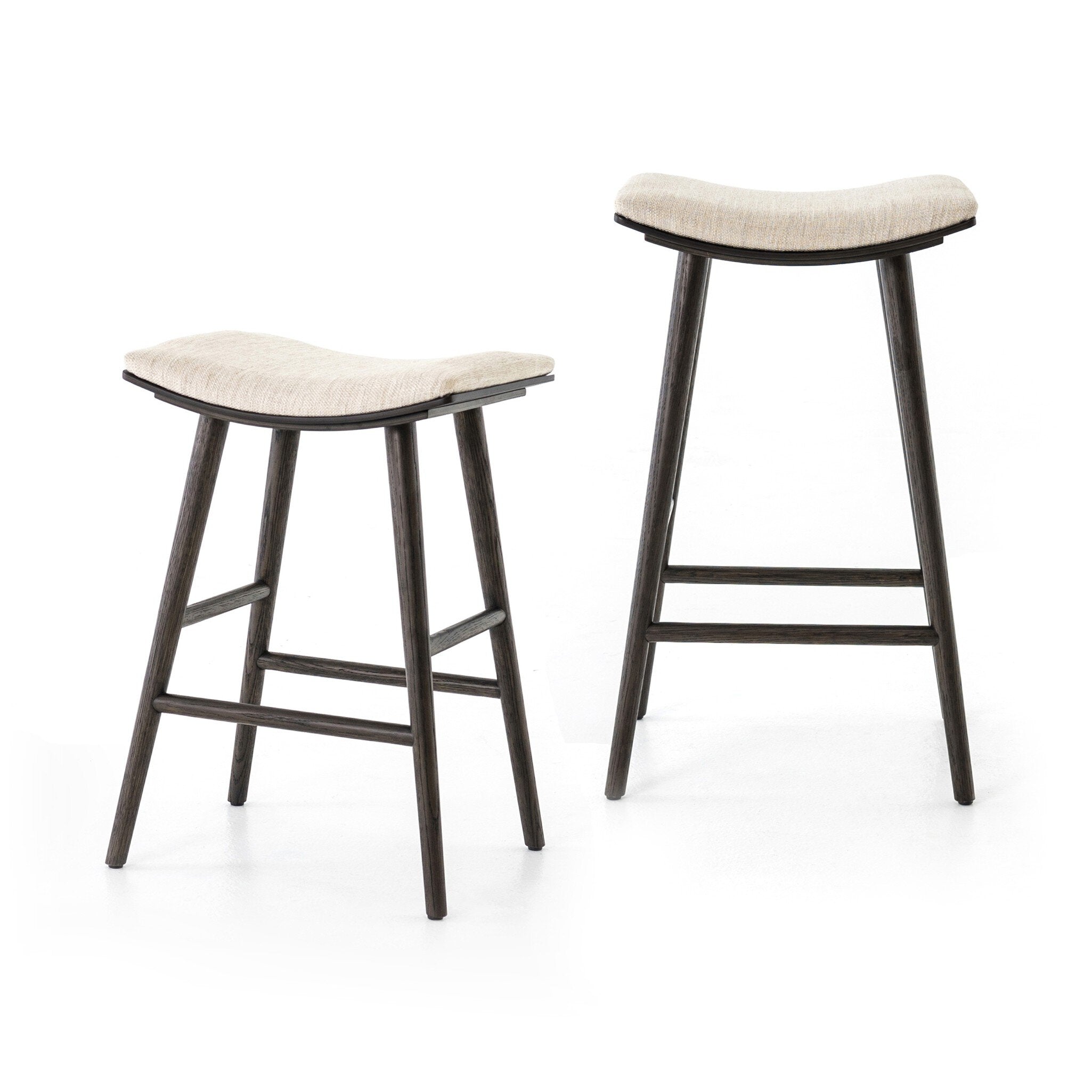 Four Hands Union Bar + Counter Stool — Essence Natural-Light Carbon Parawood-Bar