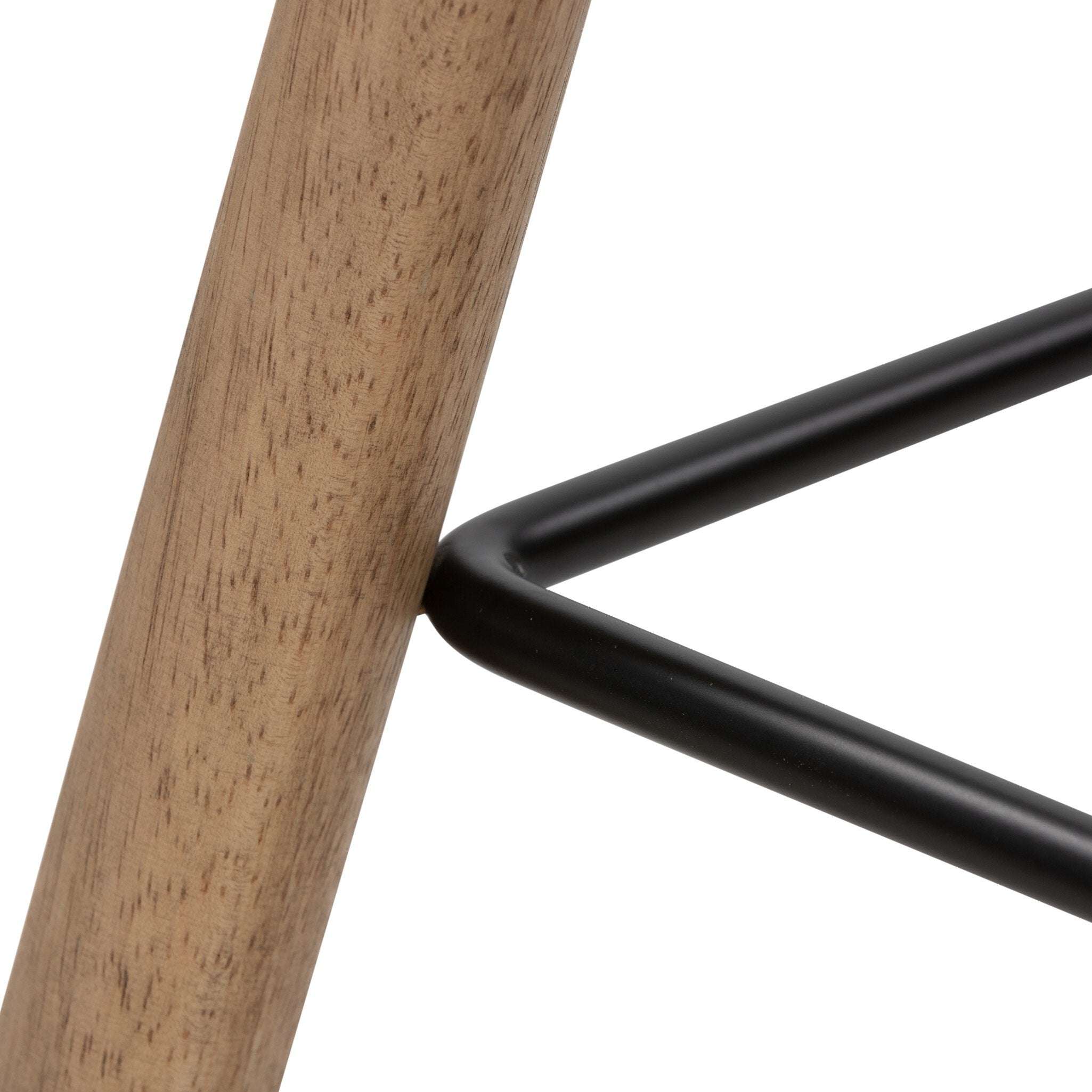 Four Hands Barrett Bar + Counter Stool — Natural Matte-Matte Black Iron-Counter