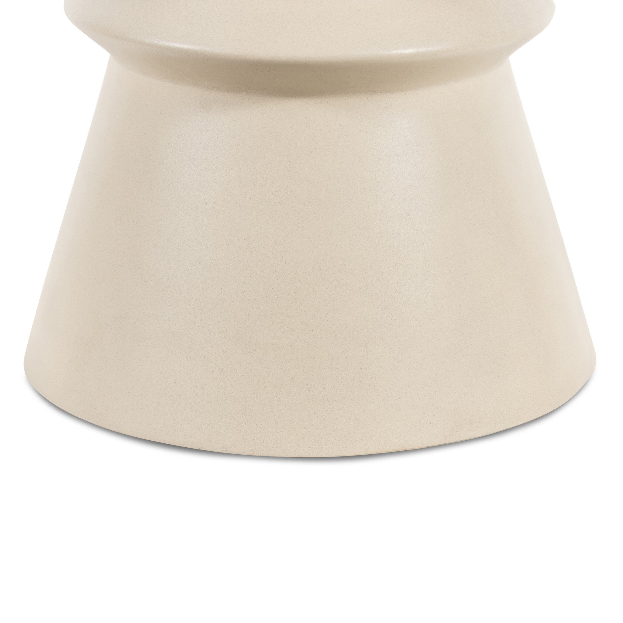 Four Hands Lina End Table — Parchment White