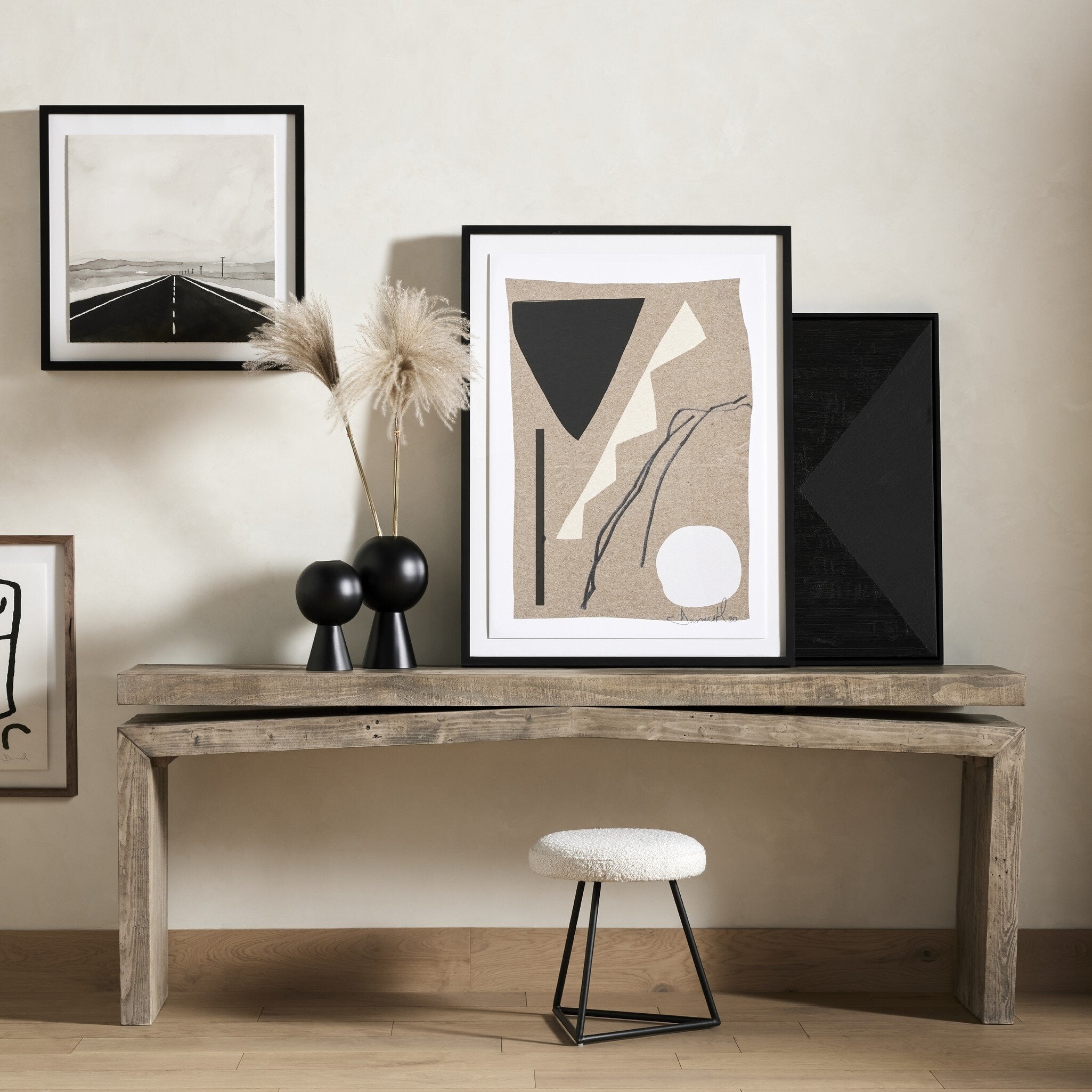 Four Hands Matthes Console Table - 79" — Weathered Wheat
