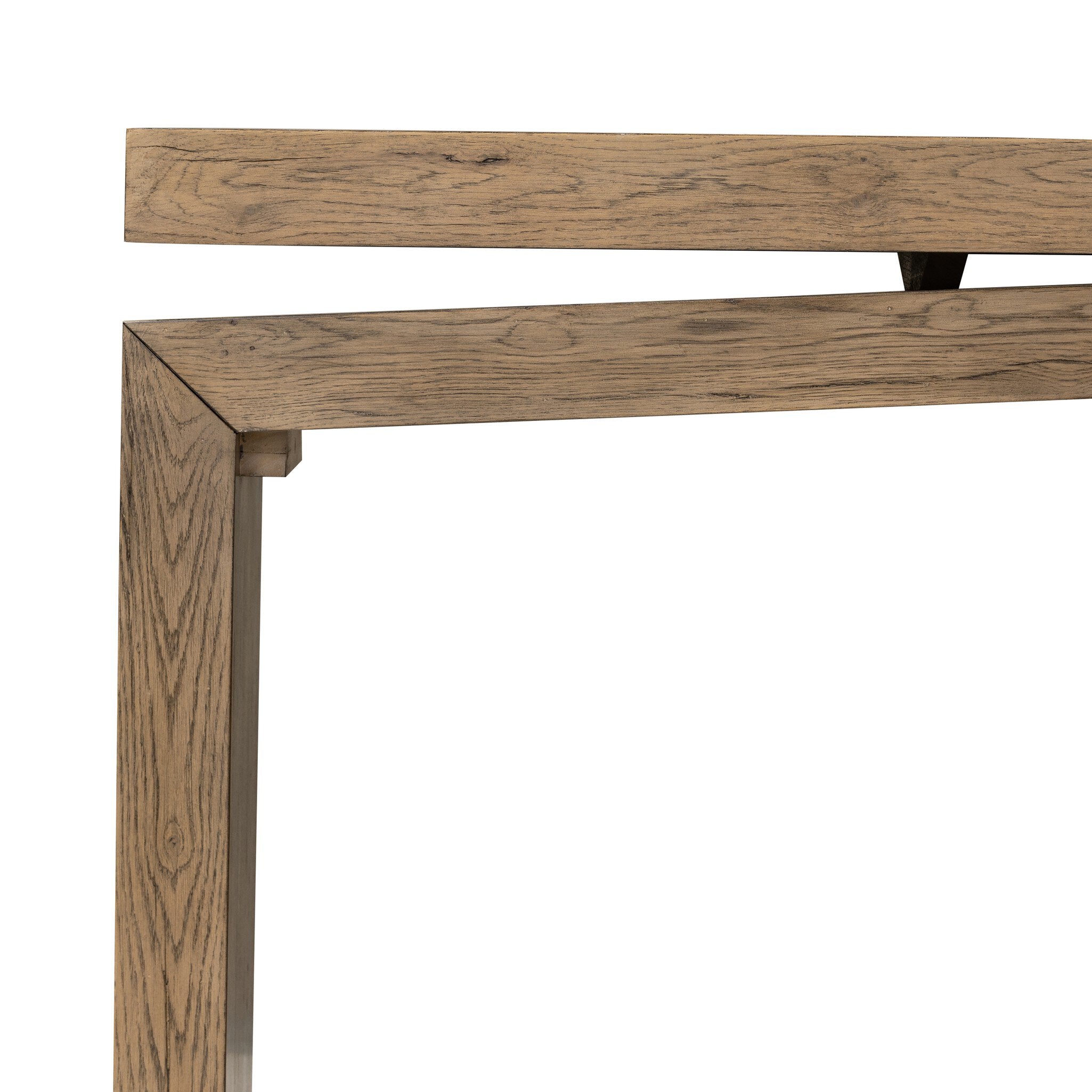 Four Hands Matthes Console Table - 79" — Rustic Grey Veneer