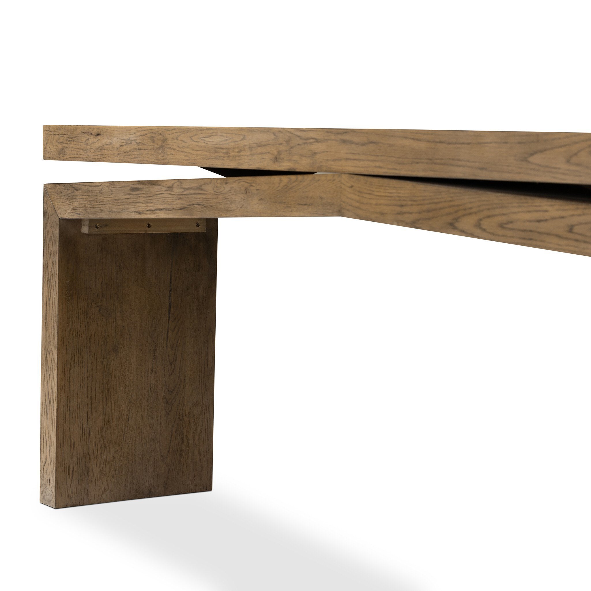 Four Hands Matthes Console Table - 79" — Rustic Grey Veneer