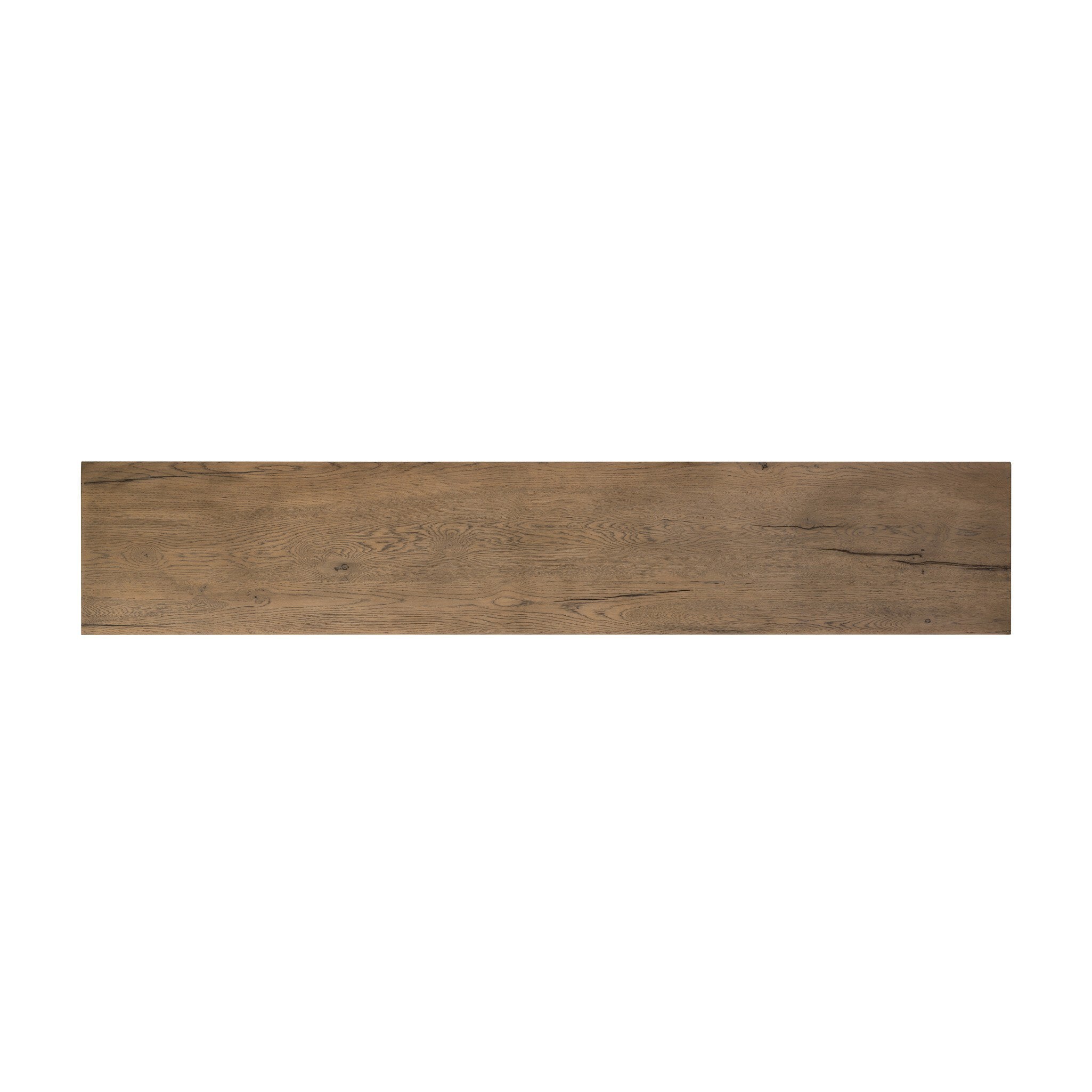 Four Hands Matthes Console Table - 79" — Rustic Grey Veneer