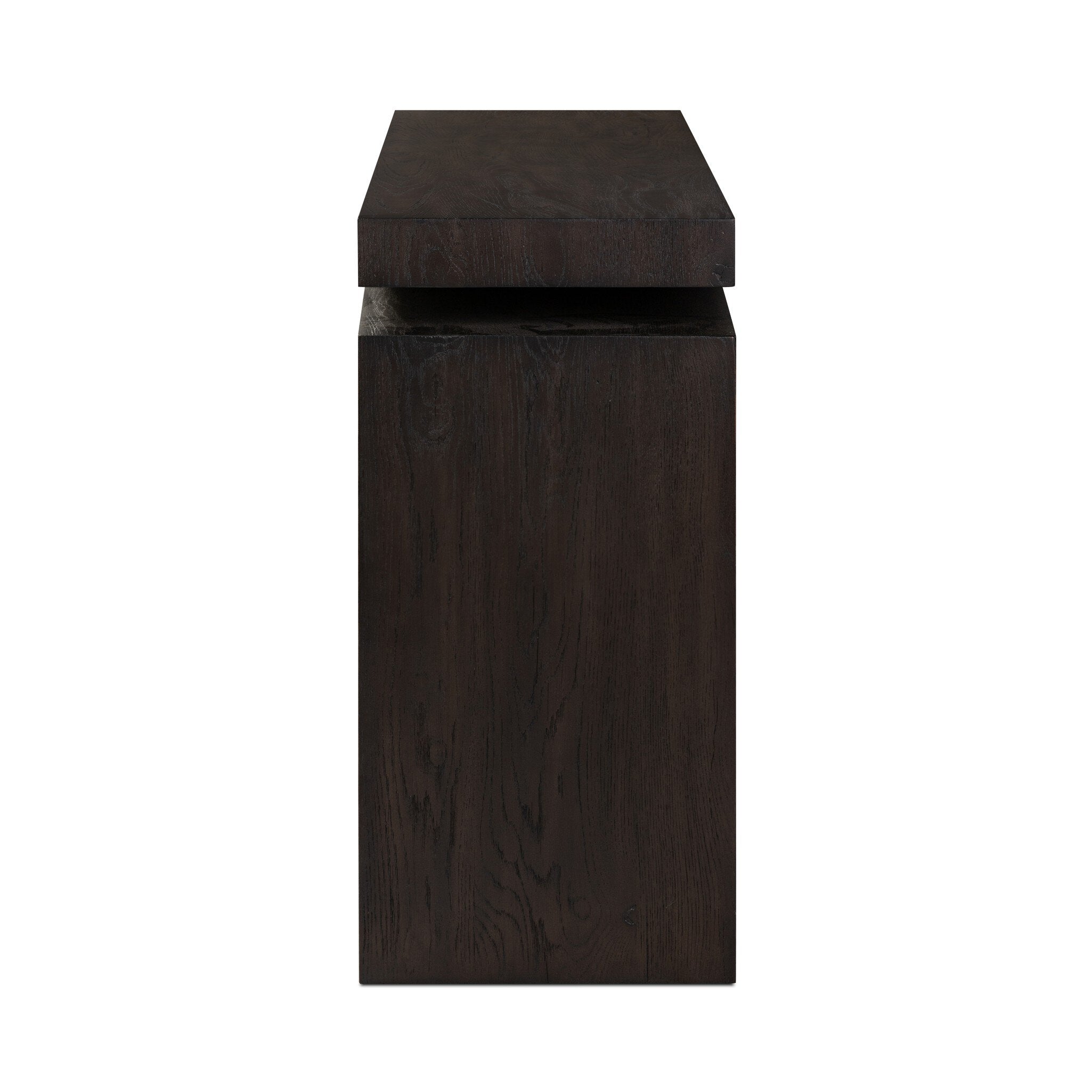 Four Hands Matthes Console Table - 79" — Smoked Black Veneer