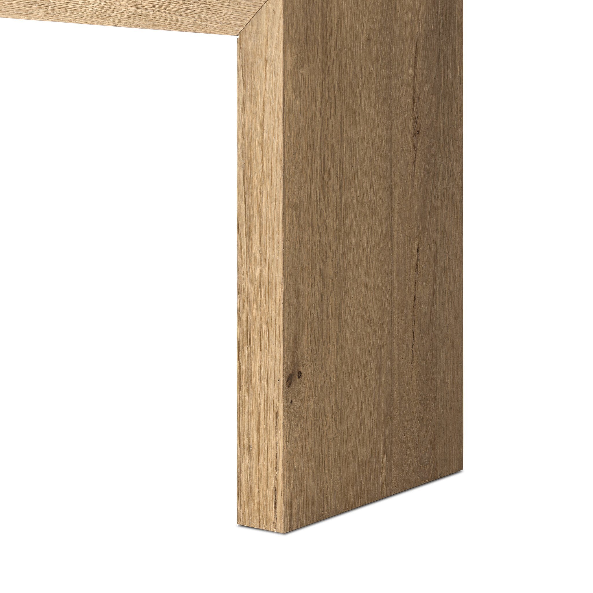 Four Hands Matthes Console Table - 79" — Worn Oak Veneer