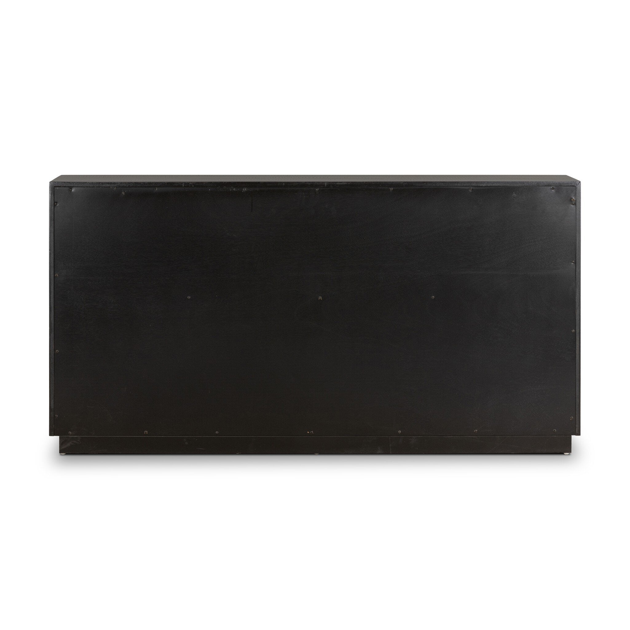 Four Hands Suki 6 Drawer Dresser — Burnished Black-Brass (Alexa Hardware)-Burnished Black Solid