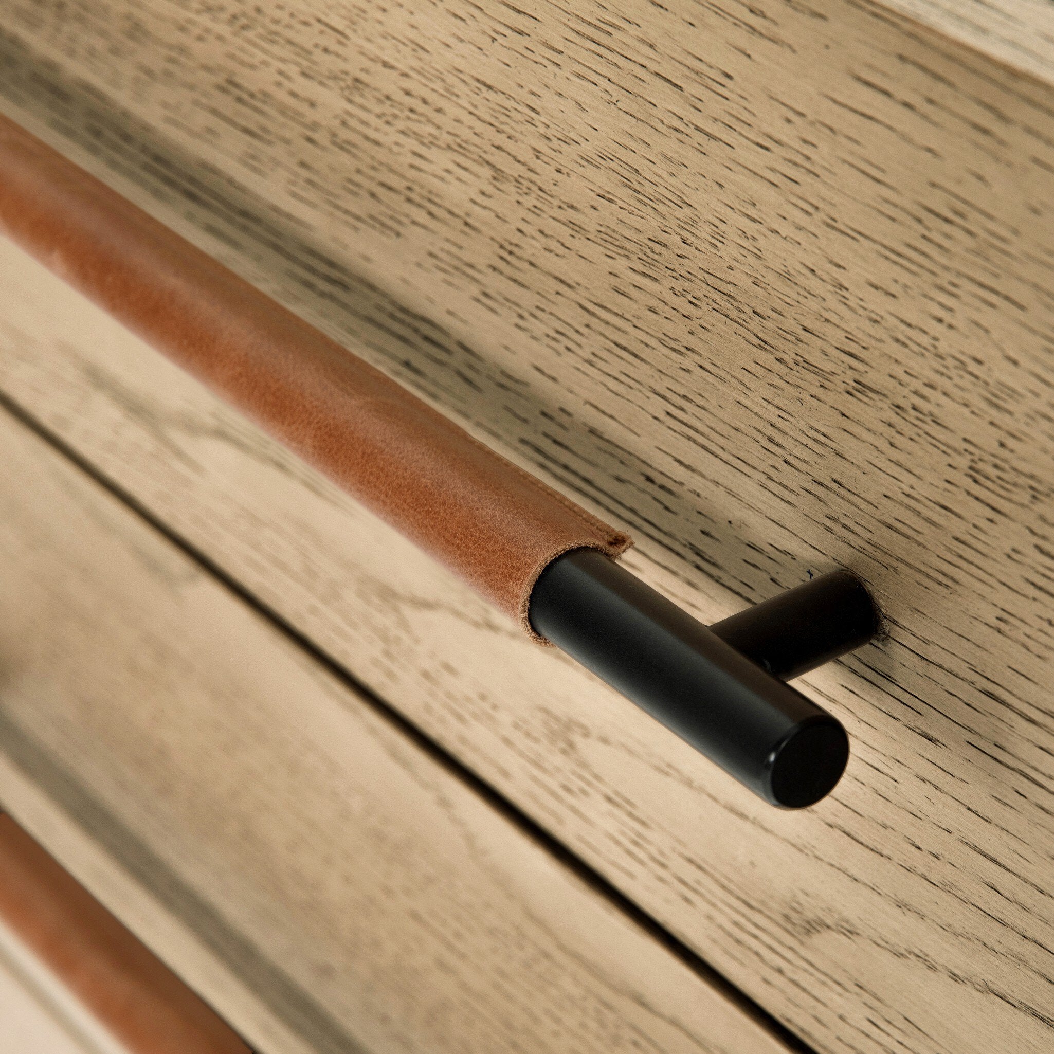 Four Hands Rosedale 3 Drawer Dresser — Yucca Oak Veneer-Chaps Sand-Gunmetal
