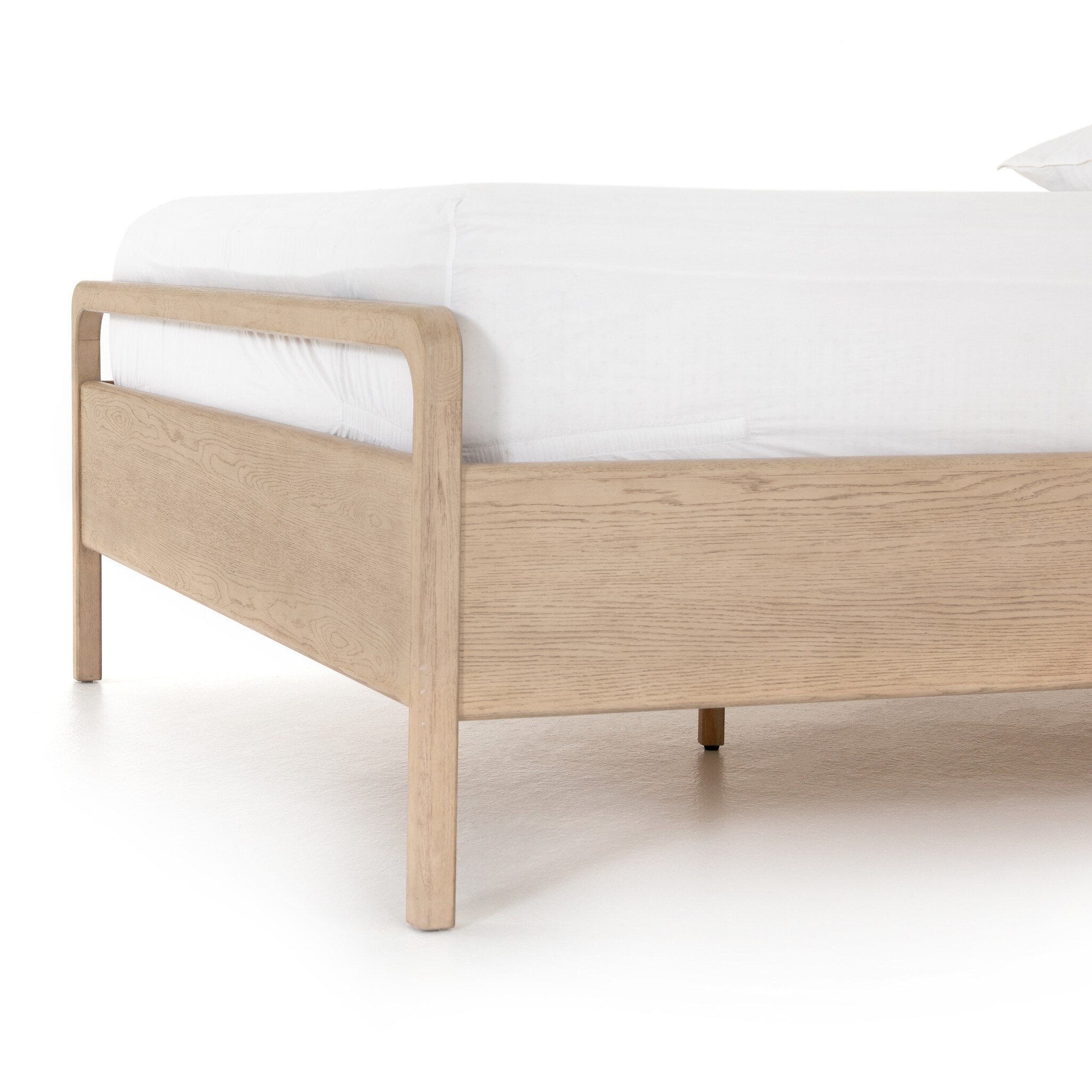 Four Hands Rosedale Bed — Yucca Oak Veneer-Chaps Sand-Yucca Oak-King