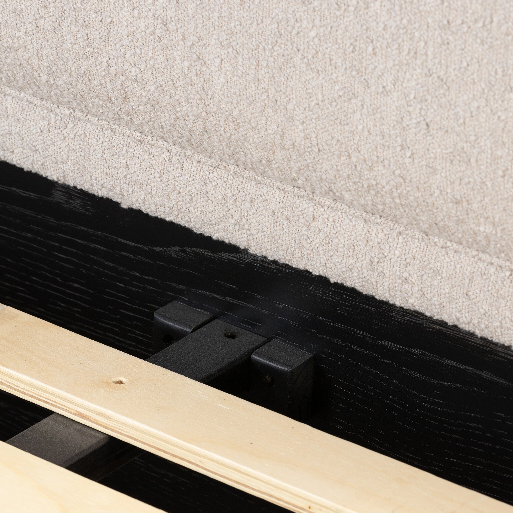Four Hands Rosedale Bed — Ebony Oak-Knoll Sand-Yucca Oak-King