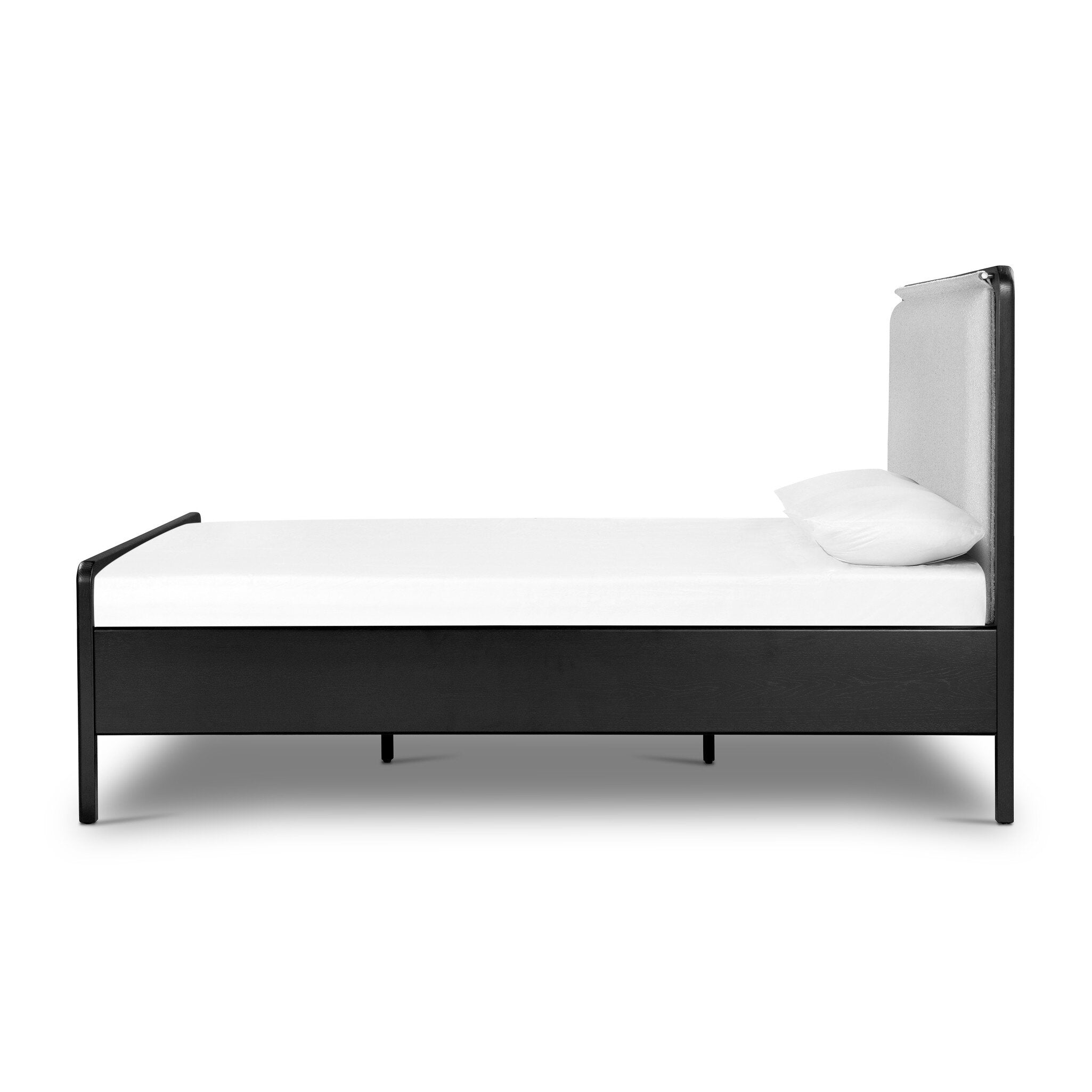 Four Hands Rosedale Bed — Ebony Oak-Knoll Sand-Yucca Oak-King