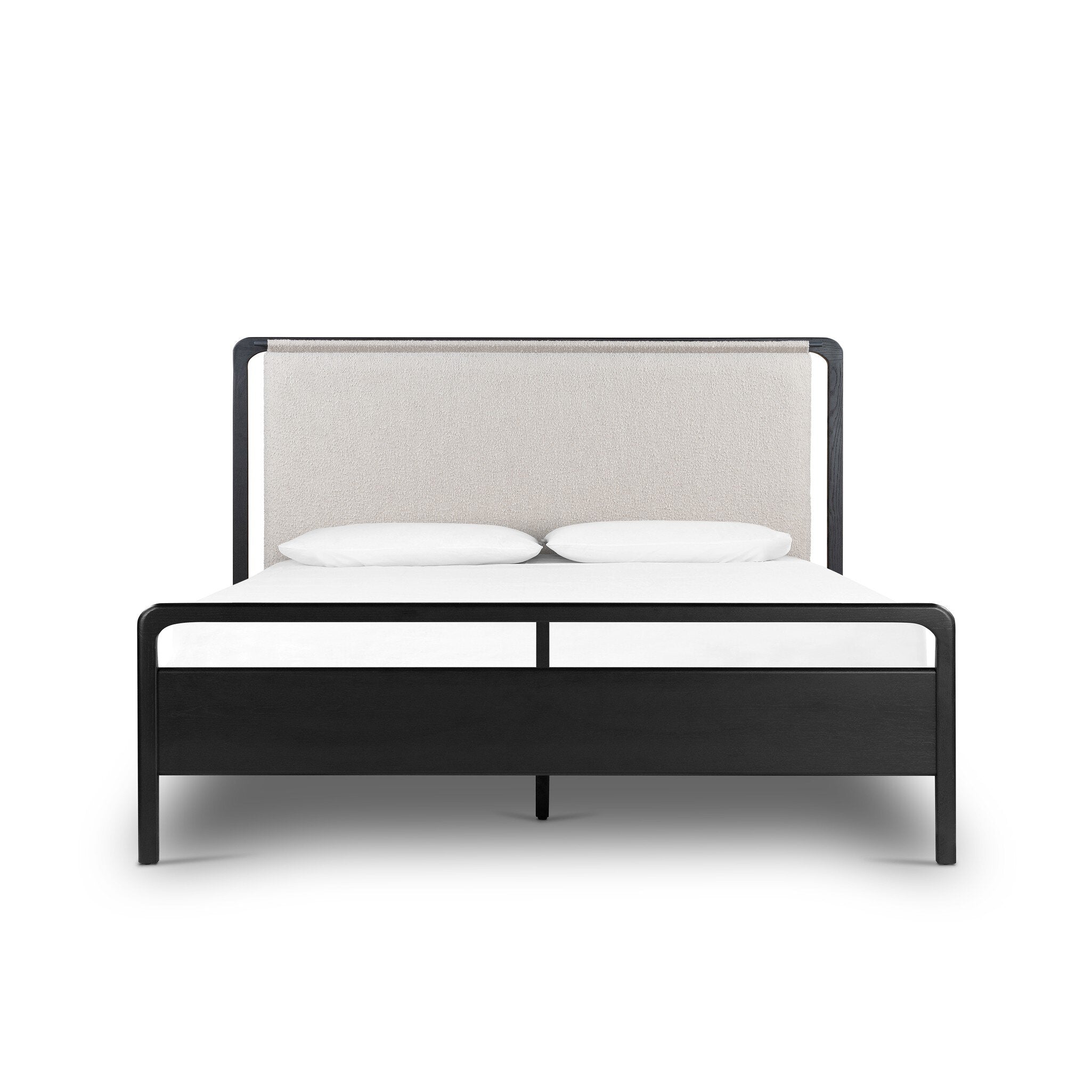 Four Hands Rosedale Bed — Ebony Oak-Knoll Sand-Yucca Oak-Queen