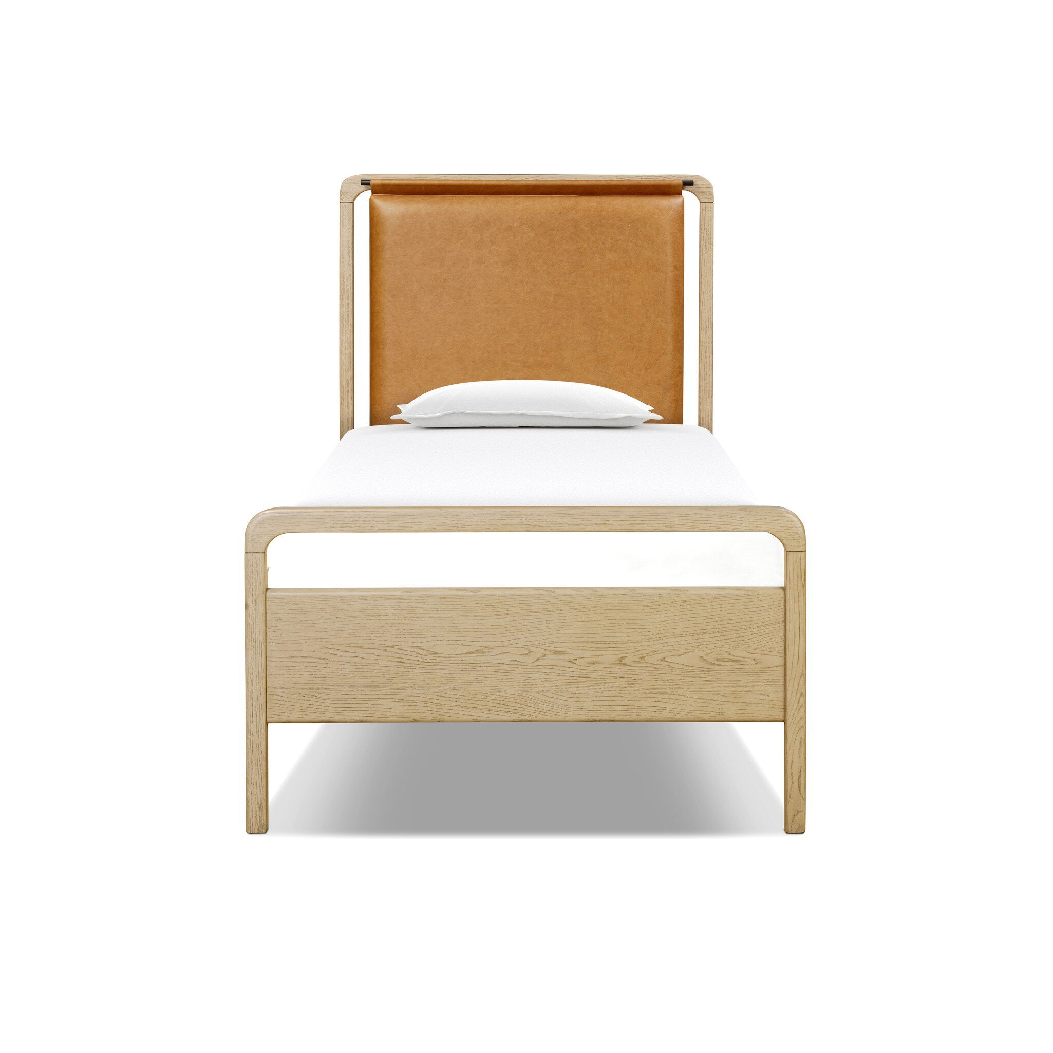 Four Hands Rosedale Bed — Yucca Oak Veneer-Chaps Sand-Yucca Oak-Twin