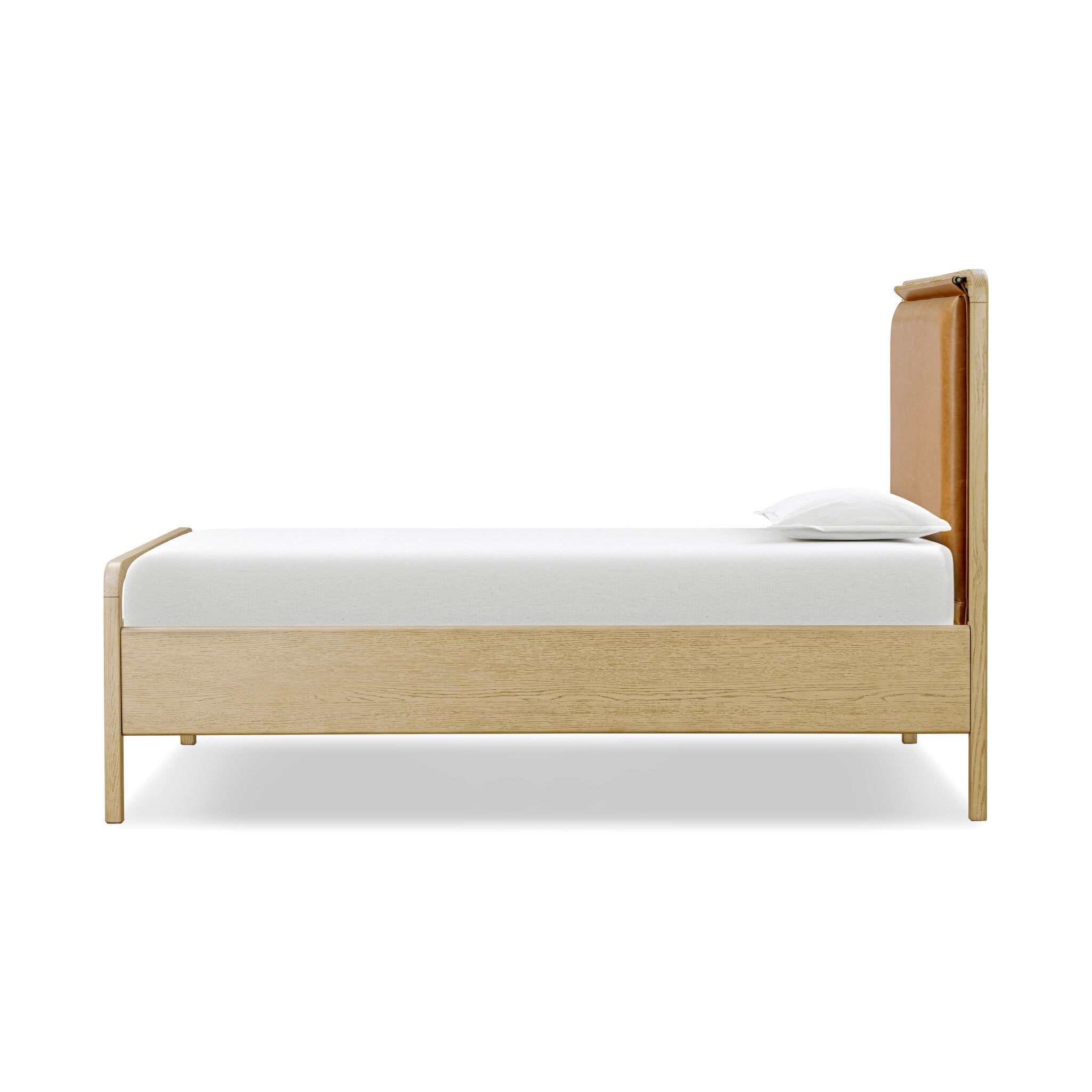Four Hands Rosedale Bed — Yucca Oak Veneer-Chaps Sand-Yucca Oak-Twin