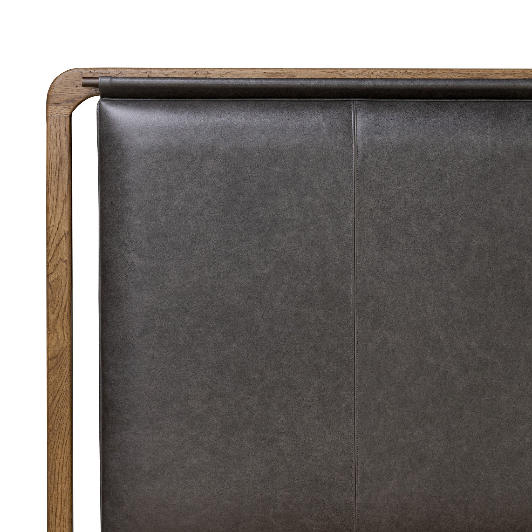 Four Hands Rosedale Bed — Amber Oak-Chaps Ebony-Burnished Bronze-Queen