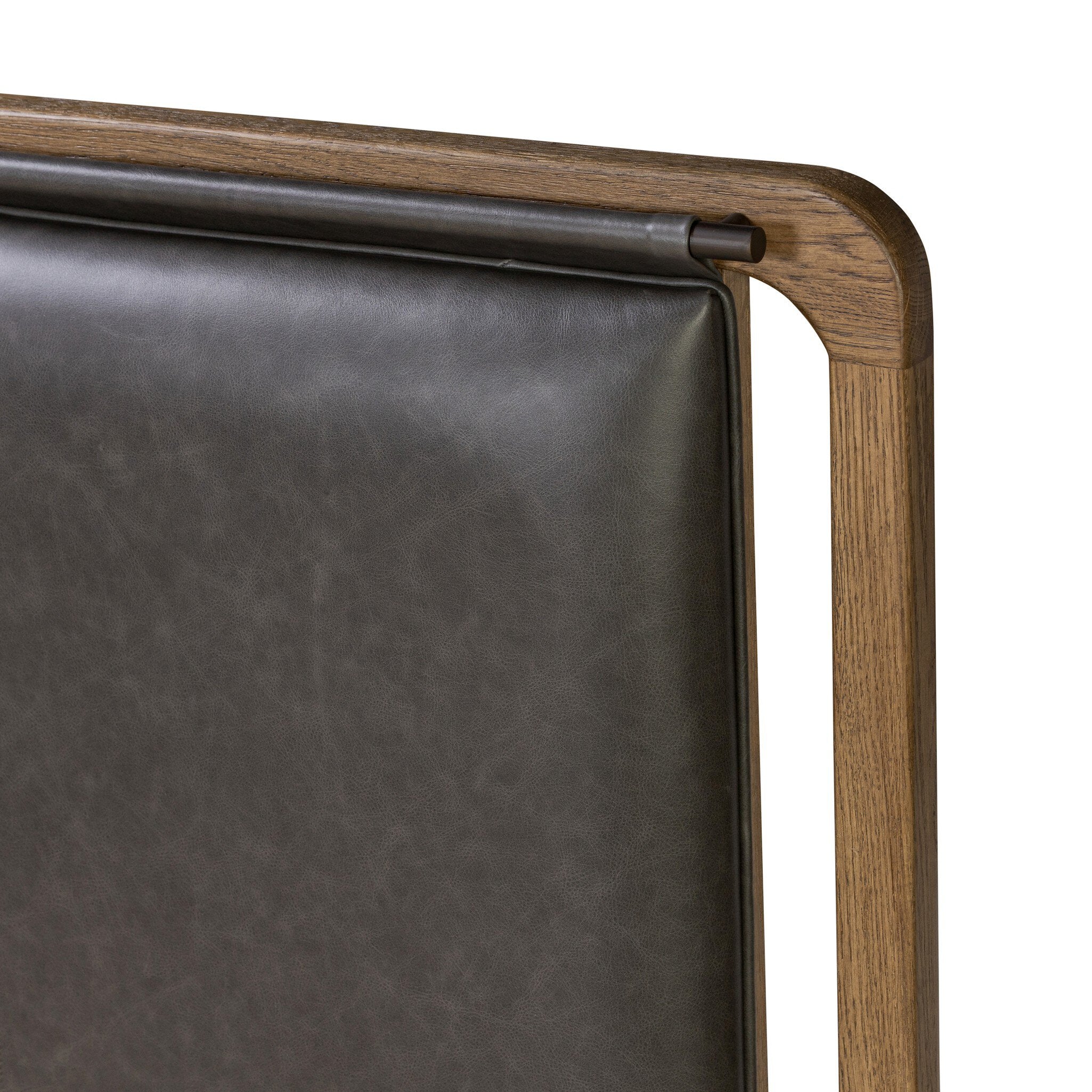 Four Hands Rosedale Bed — Amber Oak-Chaps Ebony-Burnished Bronze-King