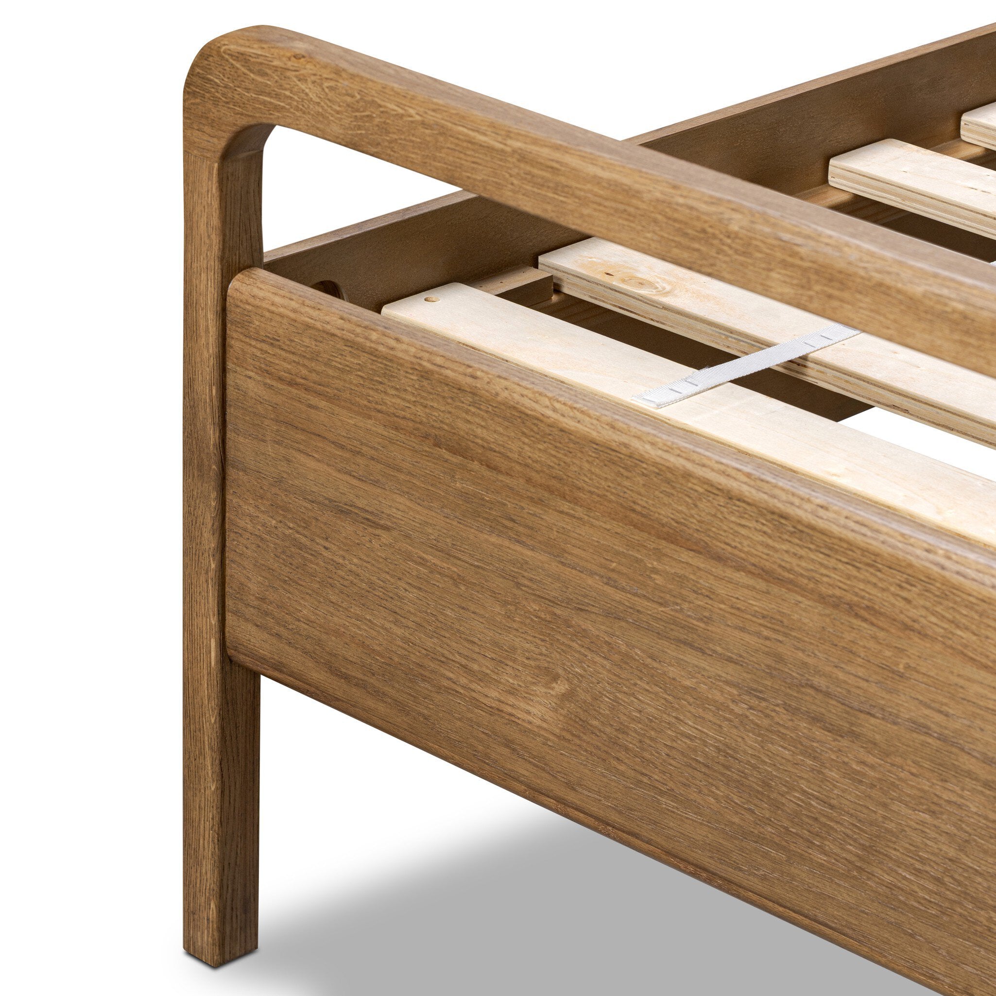 Four Hands Rosedale Bed — Amber Oak-Chaps Ebony-Burnished Bronze-King