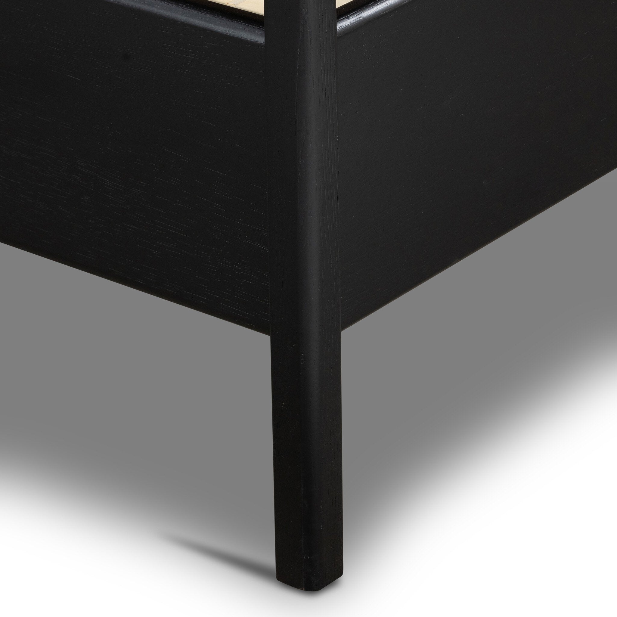 Four Hands Rosedale Bed — Ebony Oak-Chaps Sand-Yucca Oak-Queen