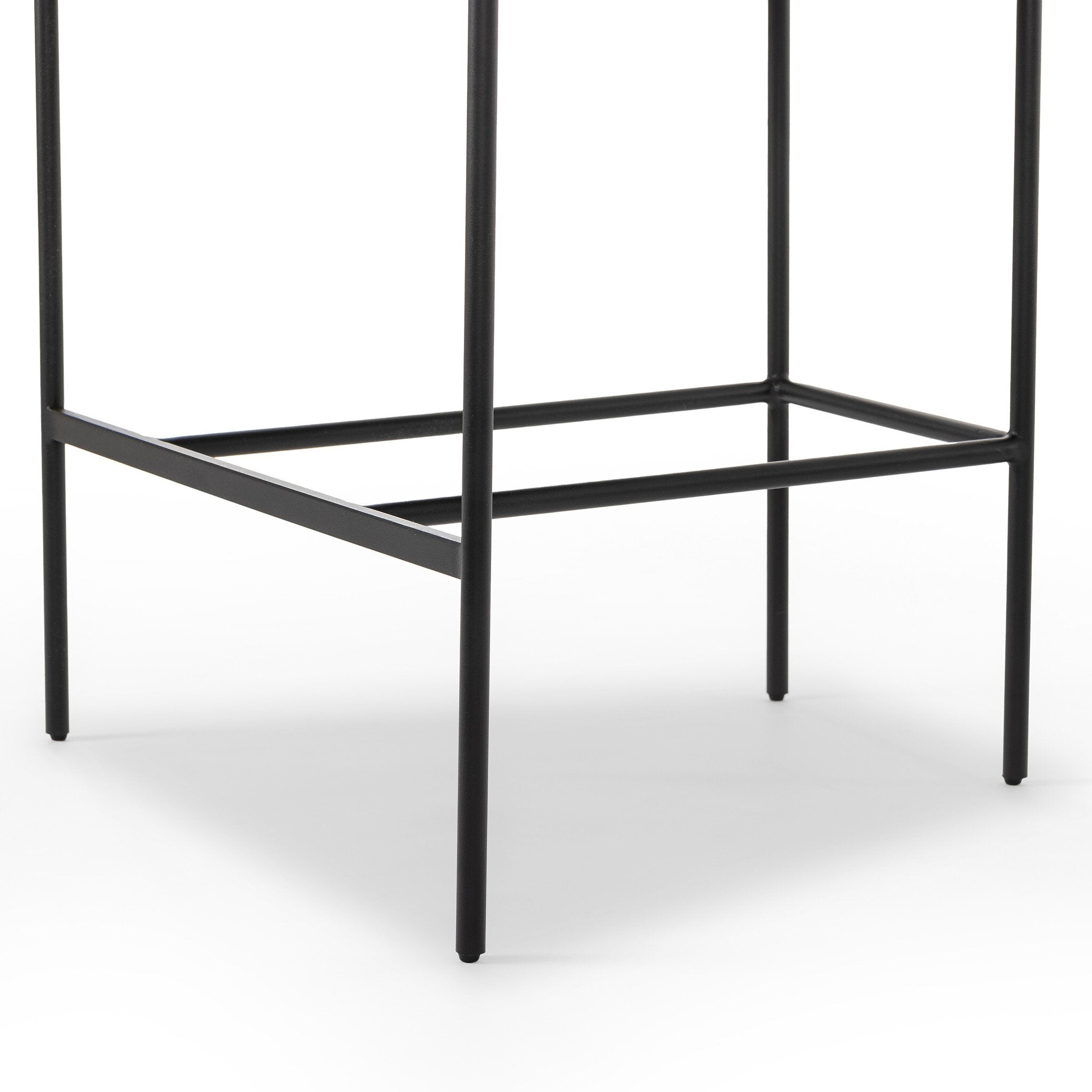 Four Hands Carrie Bar + Counter Stool — Balkan Ochre-Dharma Ochre-Matte Black-Counter