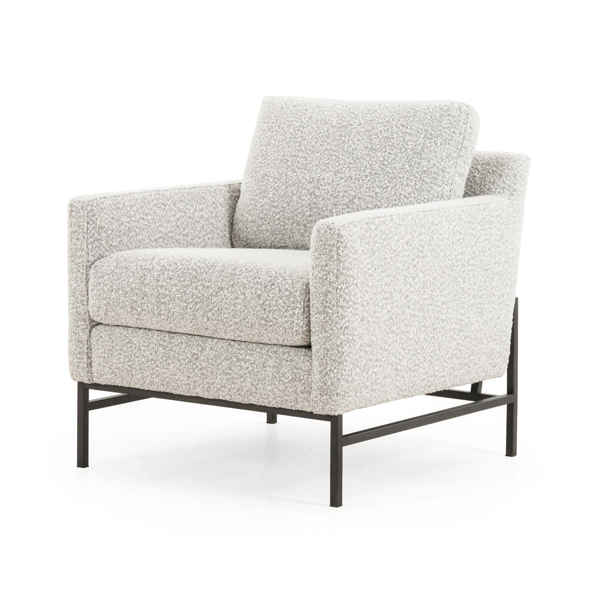 Four Hands Vanna Chair — Knoll Domino-Carbon Ebony