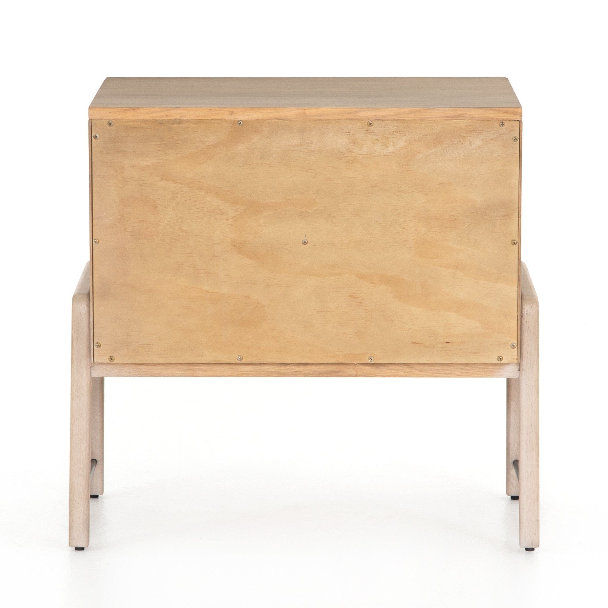 Four Hands Rosedale Nightstand — Yucca Oak Veneer-Chaps Sand-Gunmetal