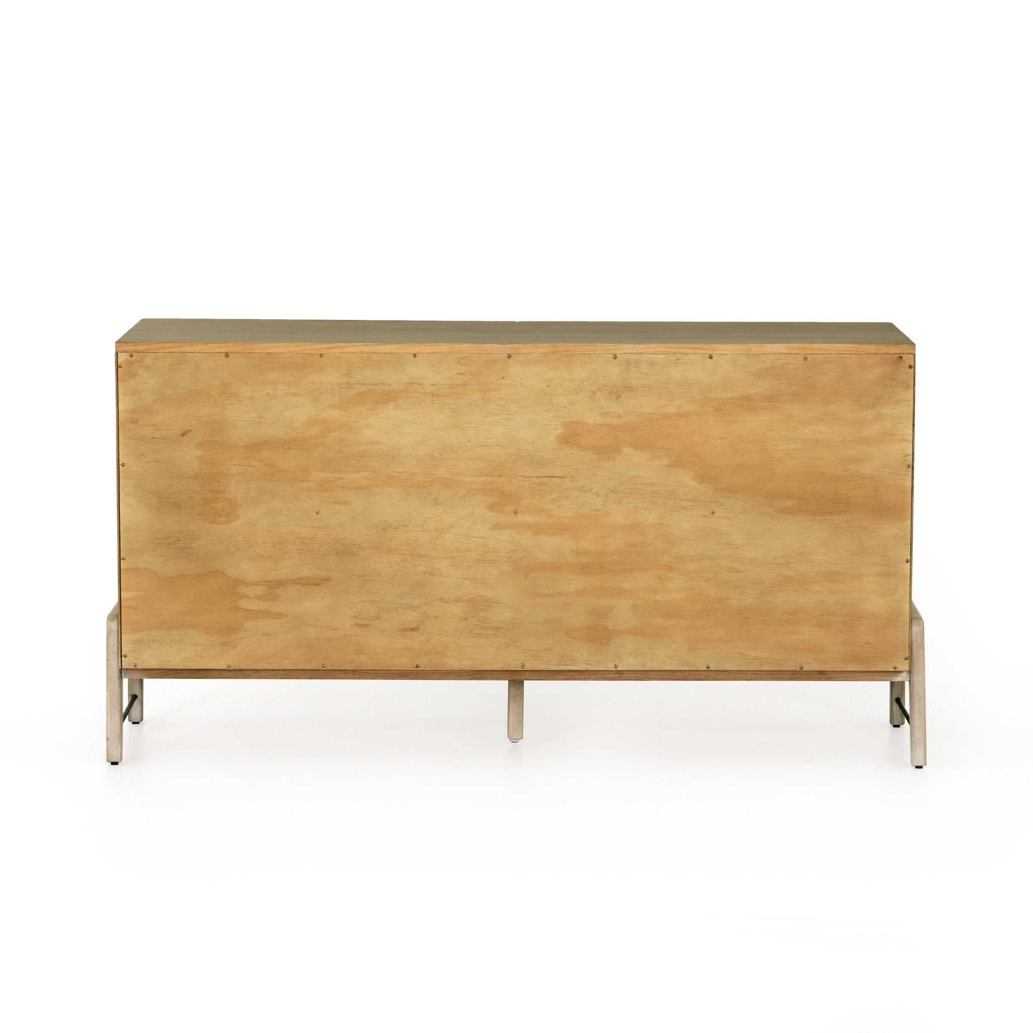 Four Hands Rosedale 6 Drawer Dresser — Yucca Oak Veneer-Chaps Sand-Gunmetal