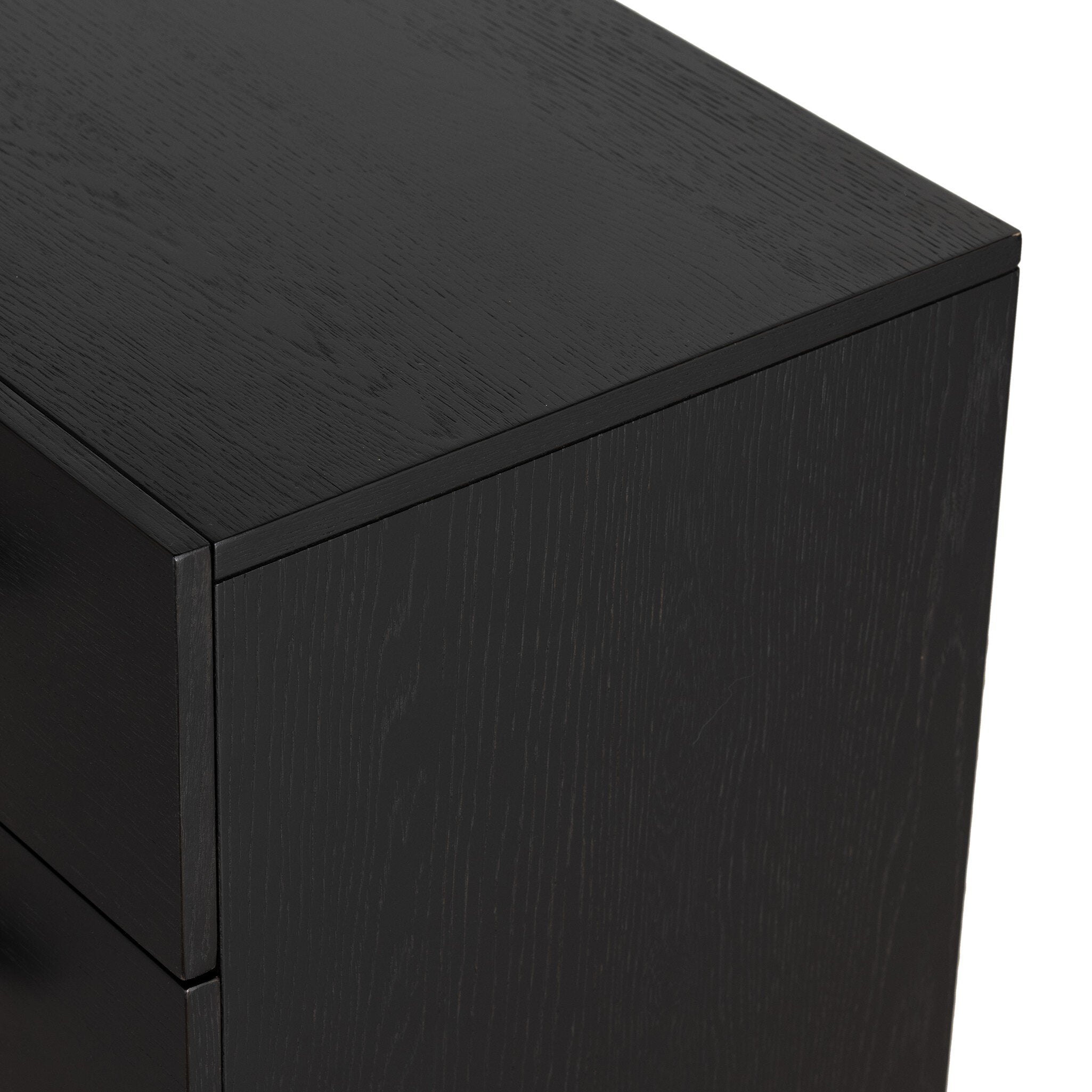 Four Hands Rosedale 6 Drawer Dresser — Ebony Oak-Chaps Sand-Gunmetal