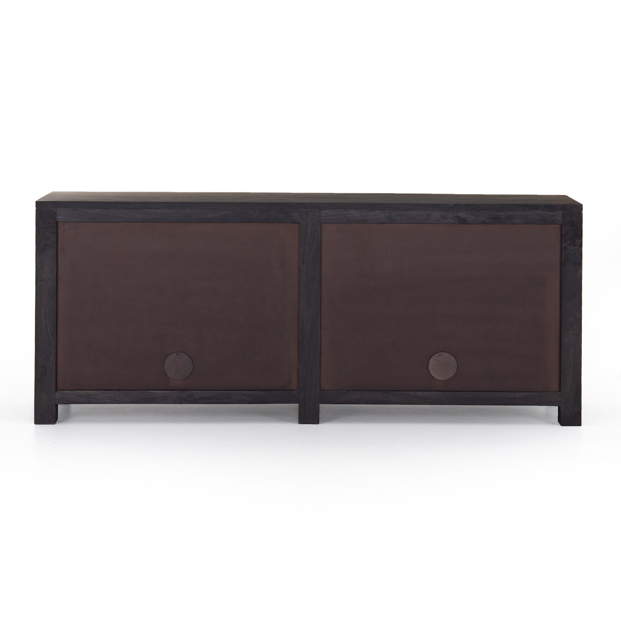 Four Hands Tilda Sideboard — Black Wash Mango-Black Circle Cane-Black Iron