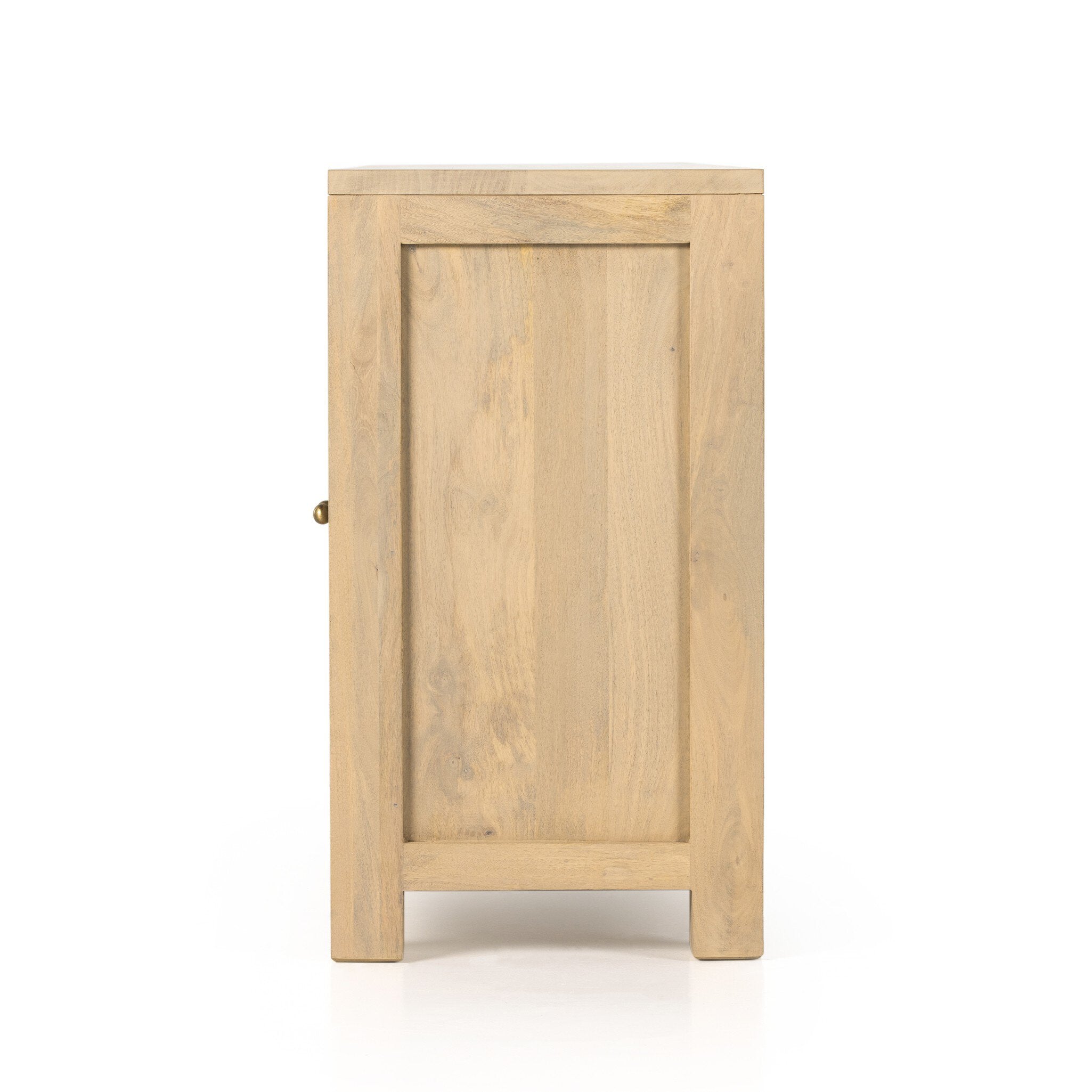 Four Hands Tilda Sideboard — Natural Circle Cane-Natural Mango-Satin Brass