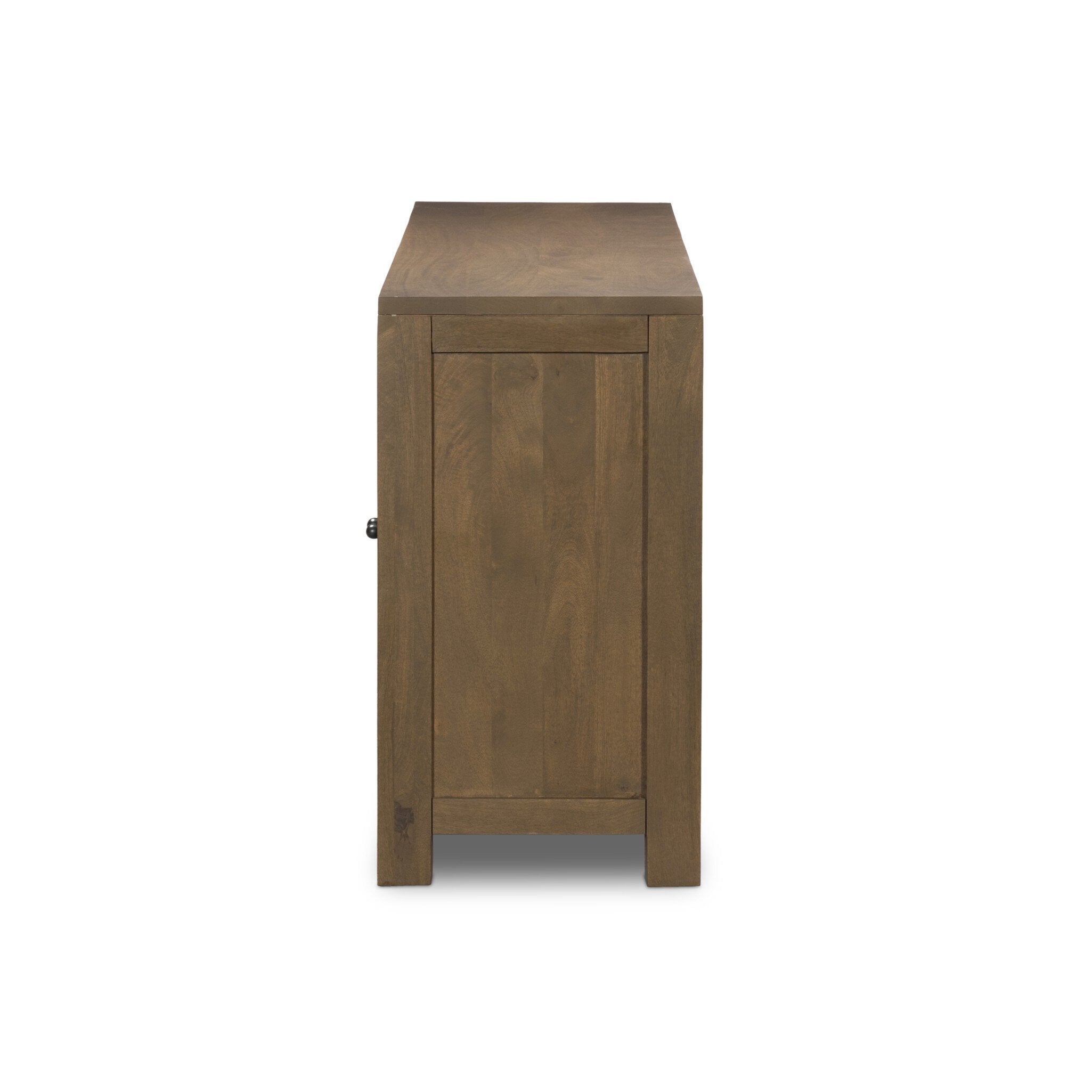 Four Hands Tilda Sideboard — Taupe Mango-Taupe Circle Cane-Gunmetal
