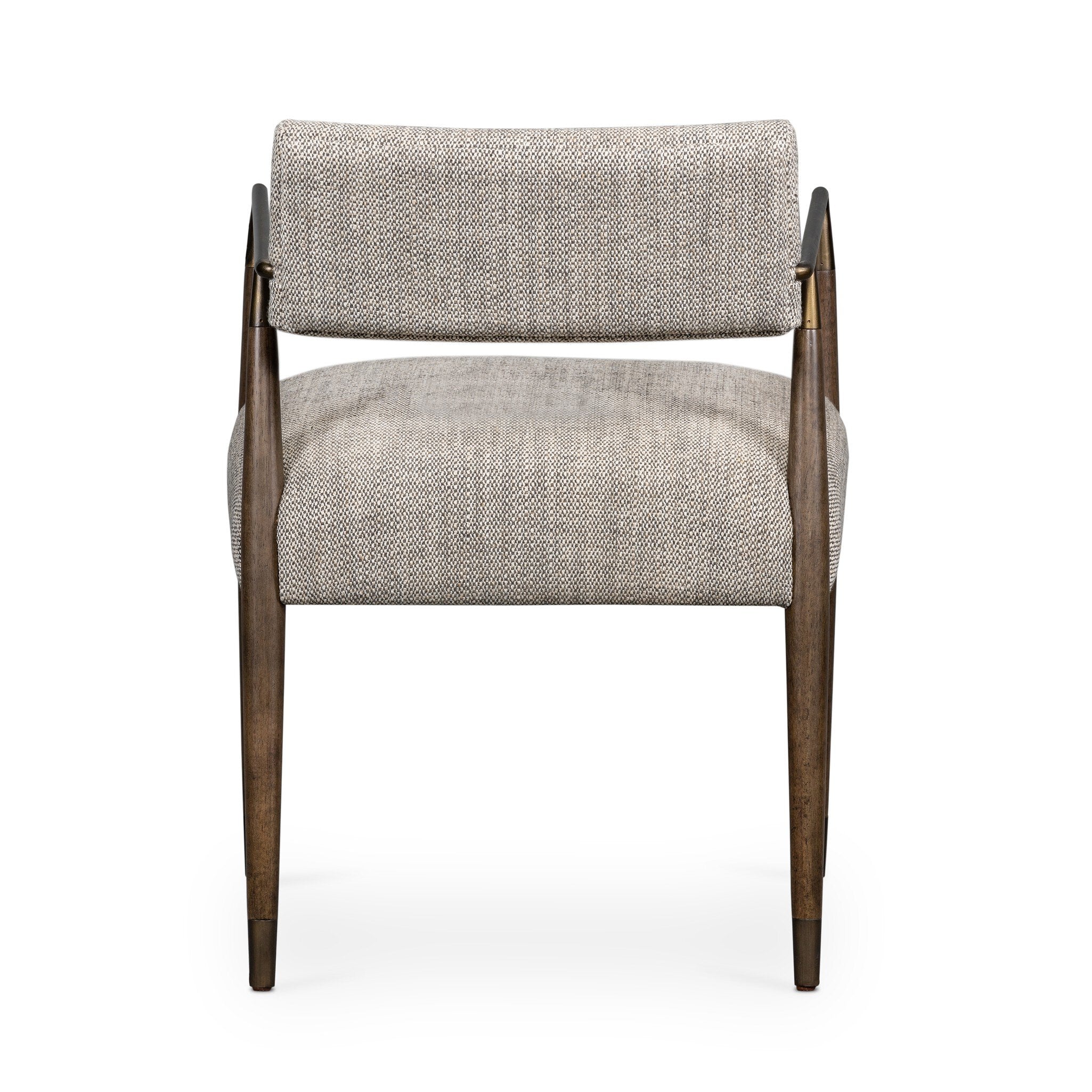 Four Hands Waldon Dining Chair — Thames Coal-Aged Bronze-Sierra Brown