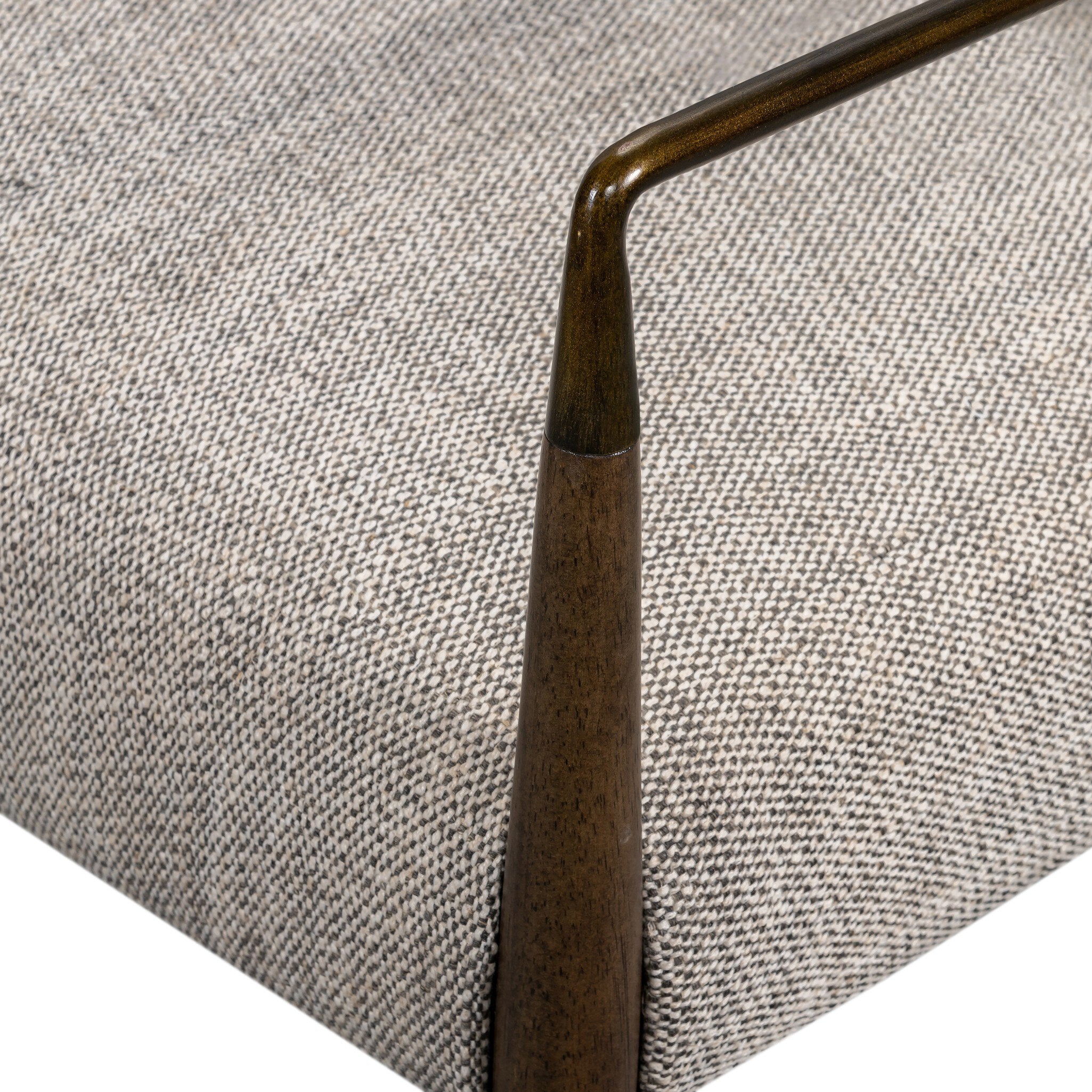 Four Hands Waldon Dining Chair — Thames Coal-Aged Bronze-Sierra Brown
