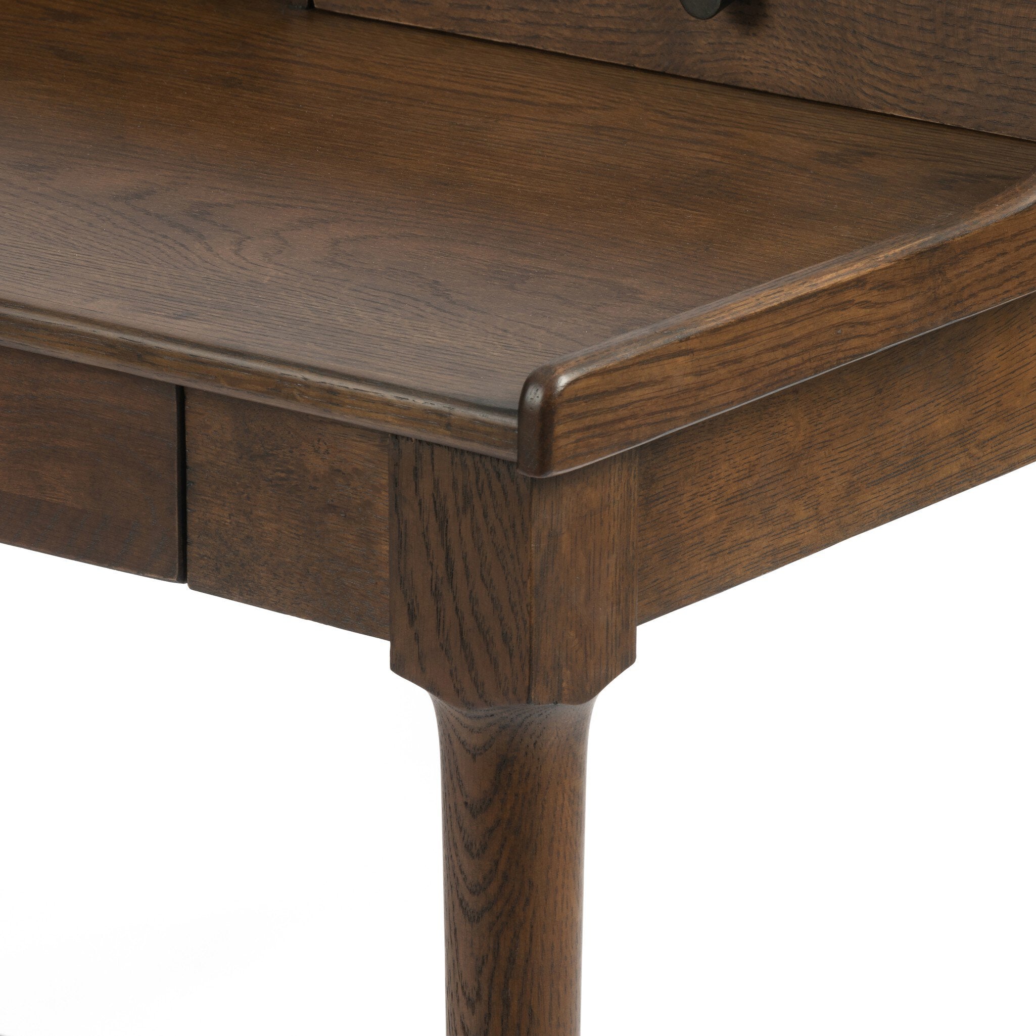 Four Hands Moreau Desk — Dark Toasted Oak-Aged Black