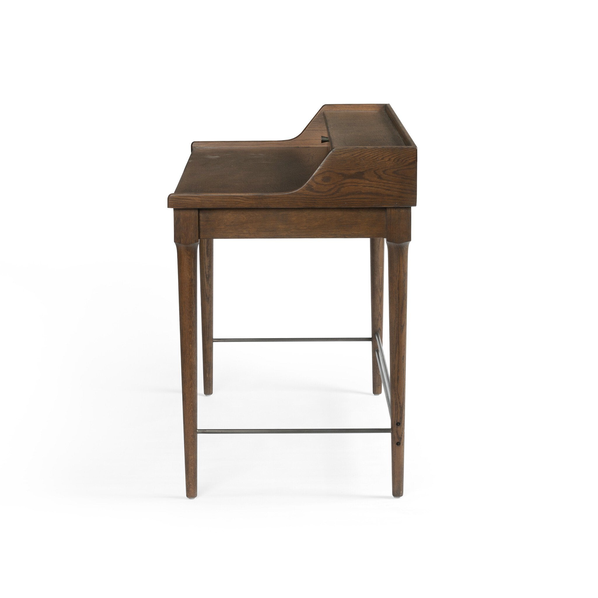 Four Hands Moreau Desk — Dark Toasted Oak-Aged Black