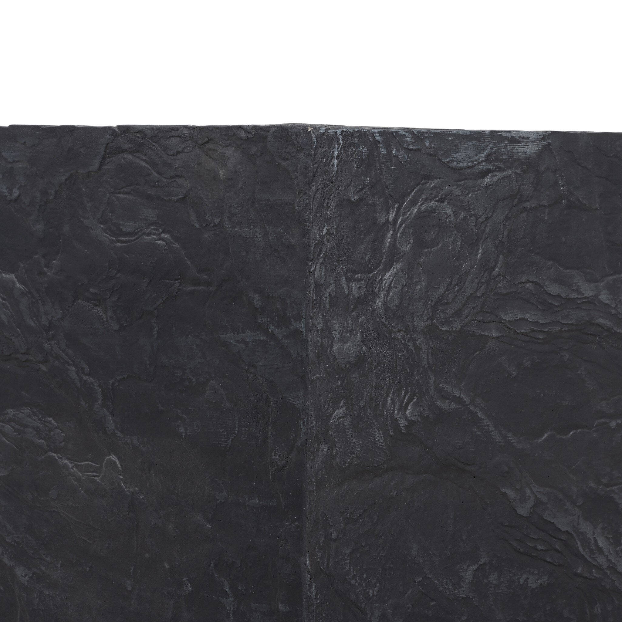 Four Hands Ely Planter — Dark Slate-Slate Brass Concrete