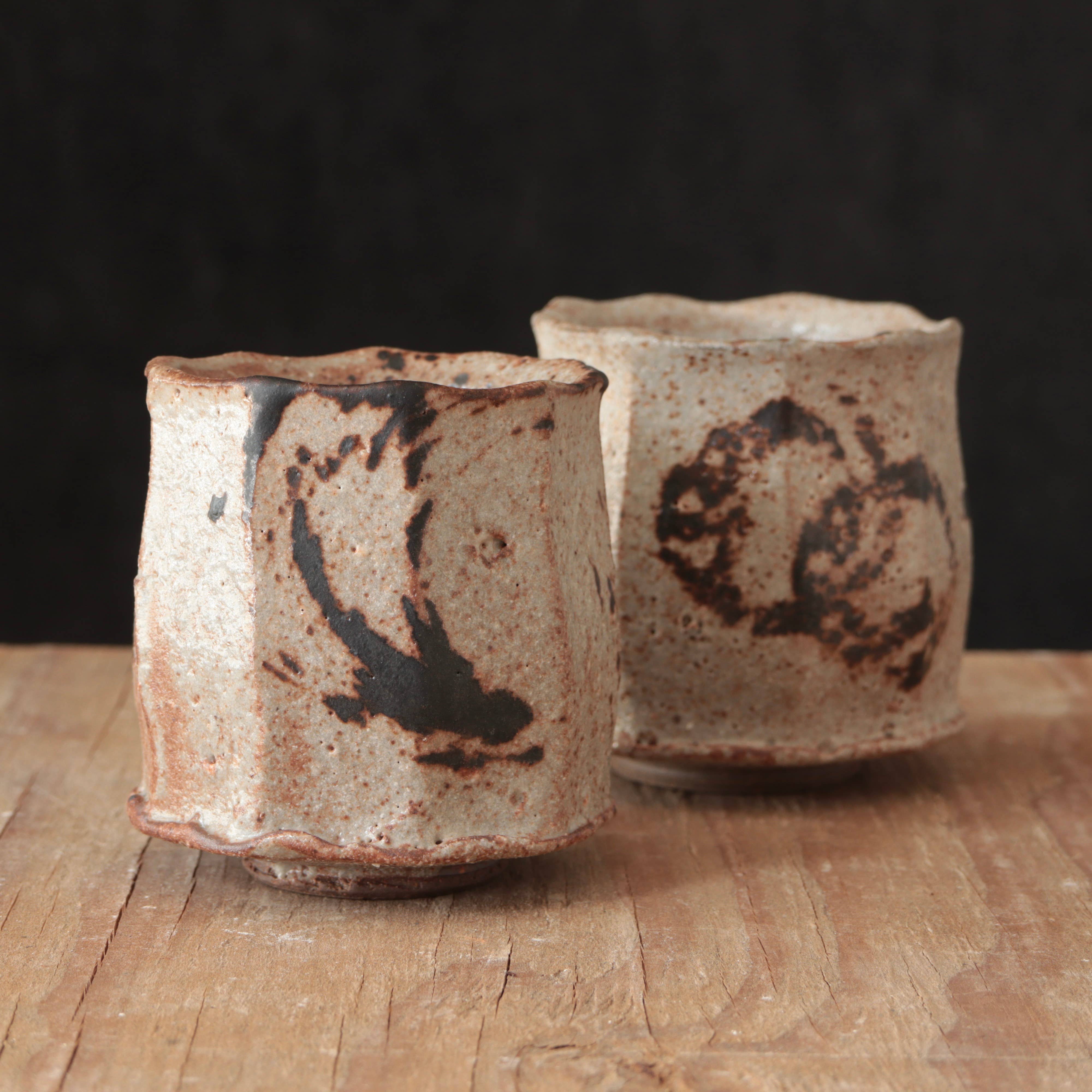 Matt Fishman Pottery Wild Clay and Glaze Teacup Granite Glaze