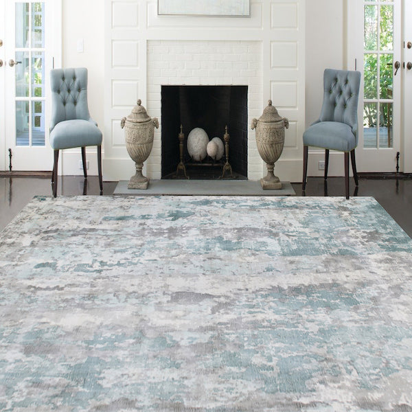 LR Home Calypso Rug — Water Blue