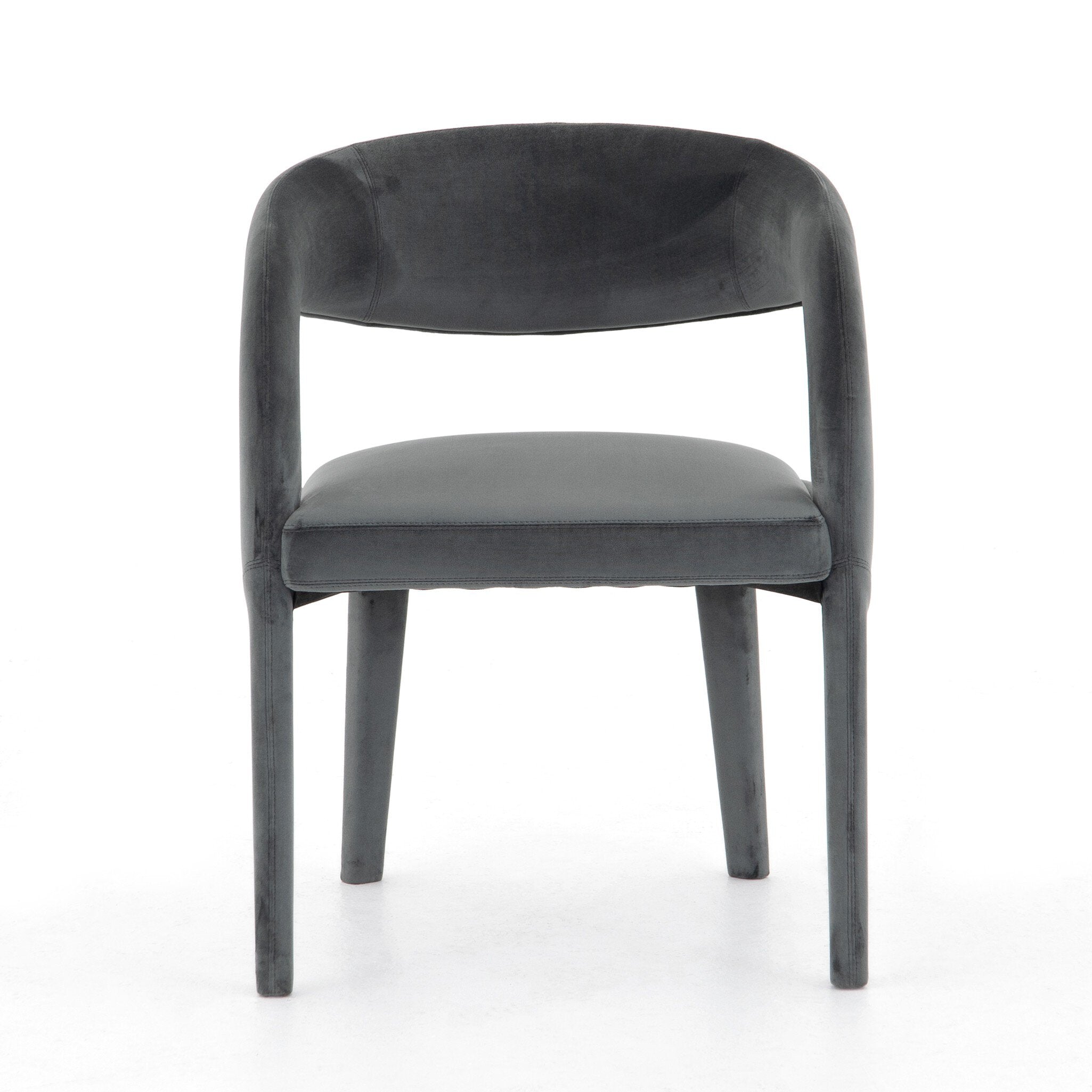 Four Hands Hawkins Dining Chair — Charcoal Velvet