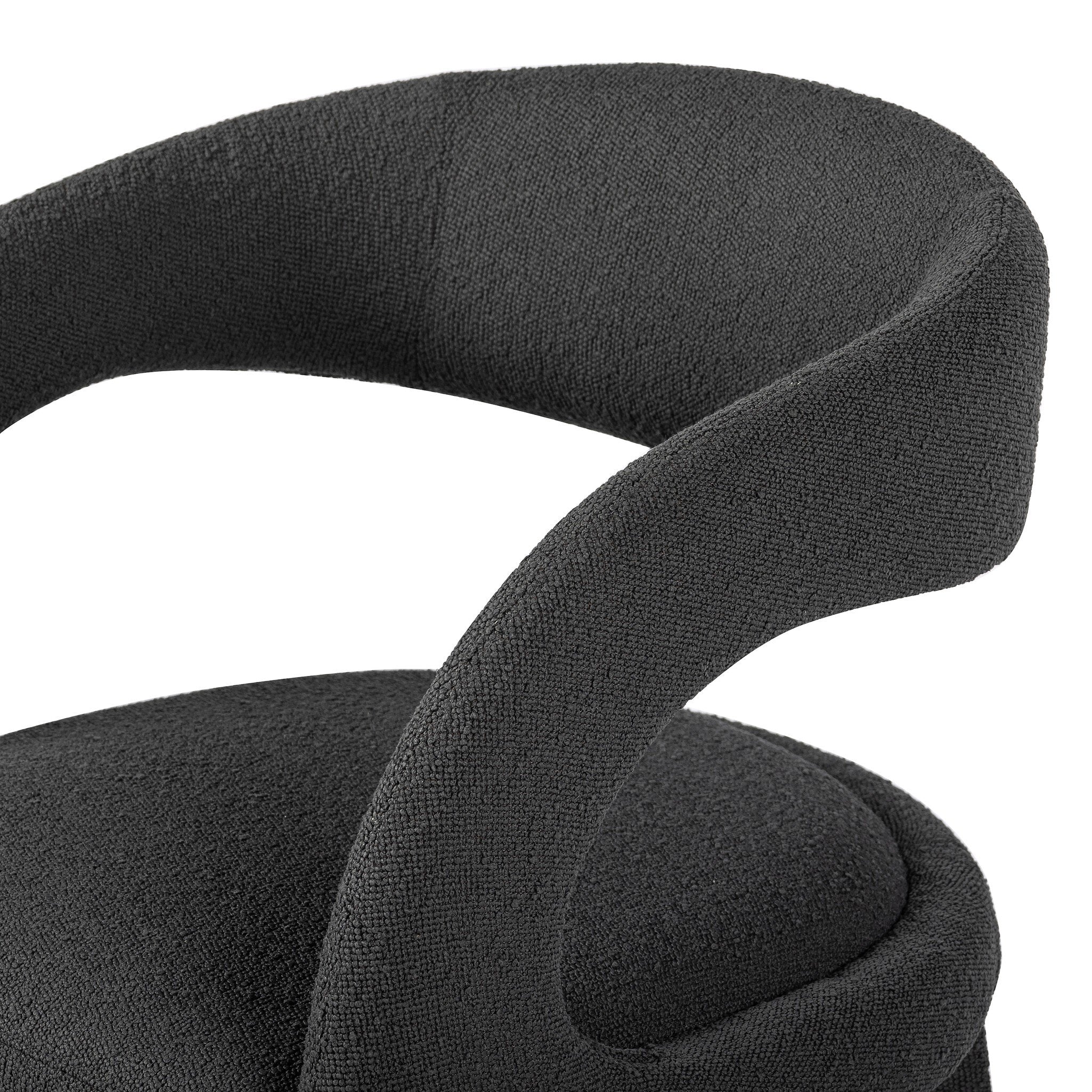 Four Hands Hawkins Dining Chair — FIQA Boucle Charcoal
