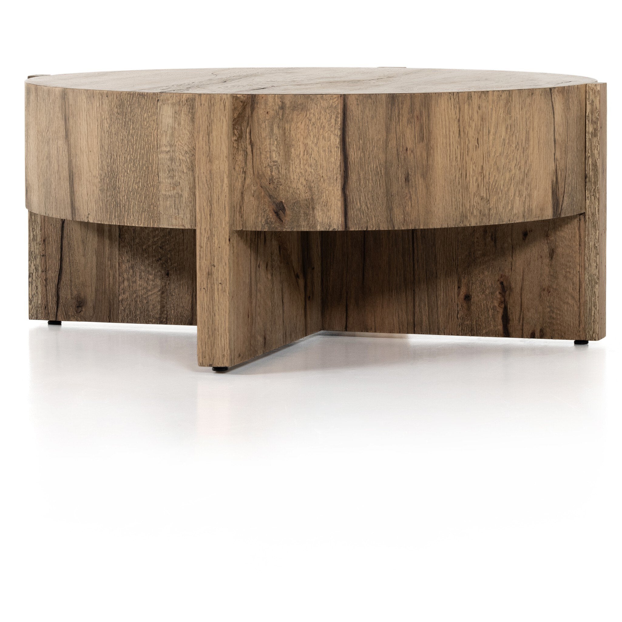 Four Hands Bingham Coffee Table — Rustic Oak Veneer