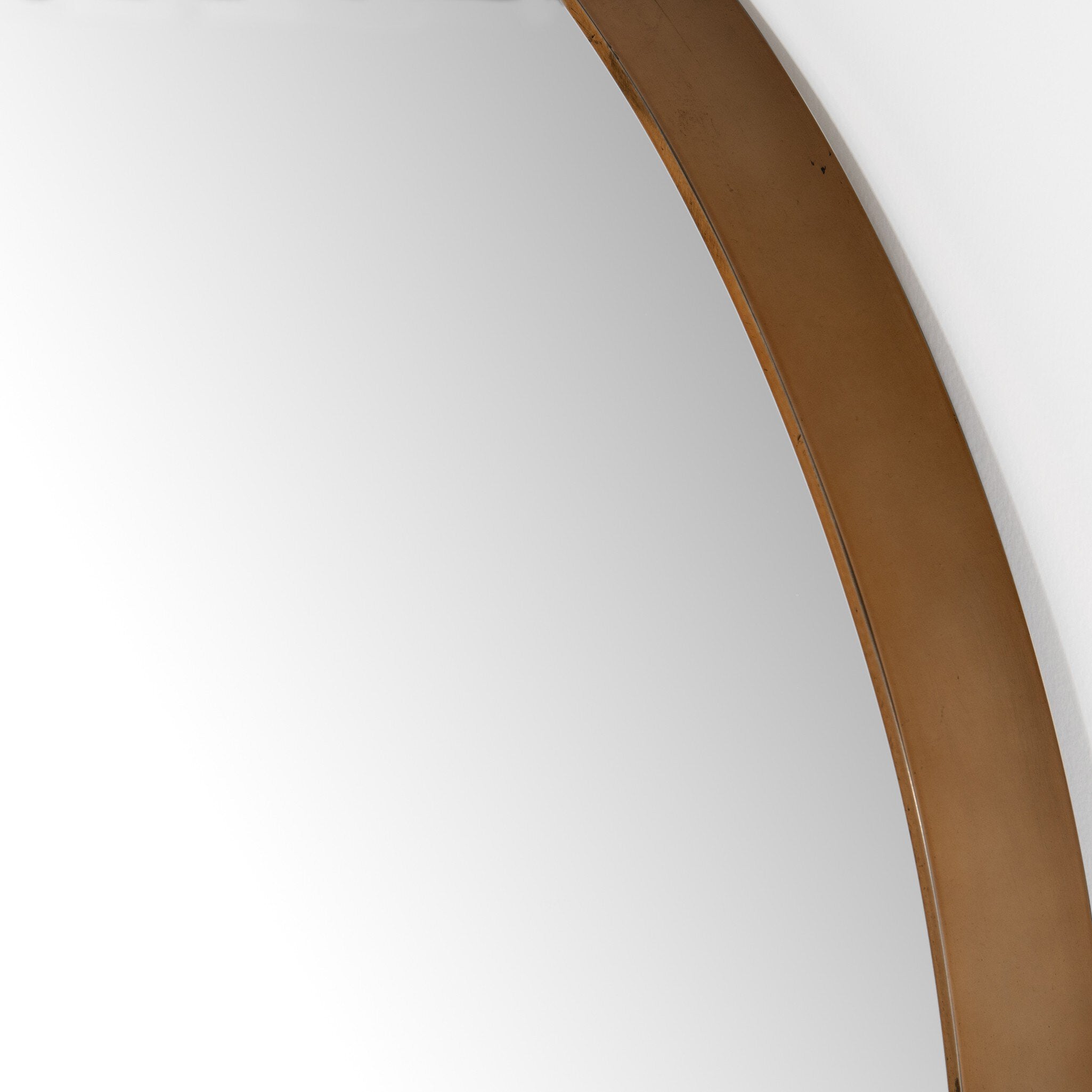 Four Hands Georgina Floor Mirror — Polished Brass-Mirror