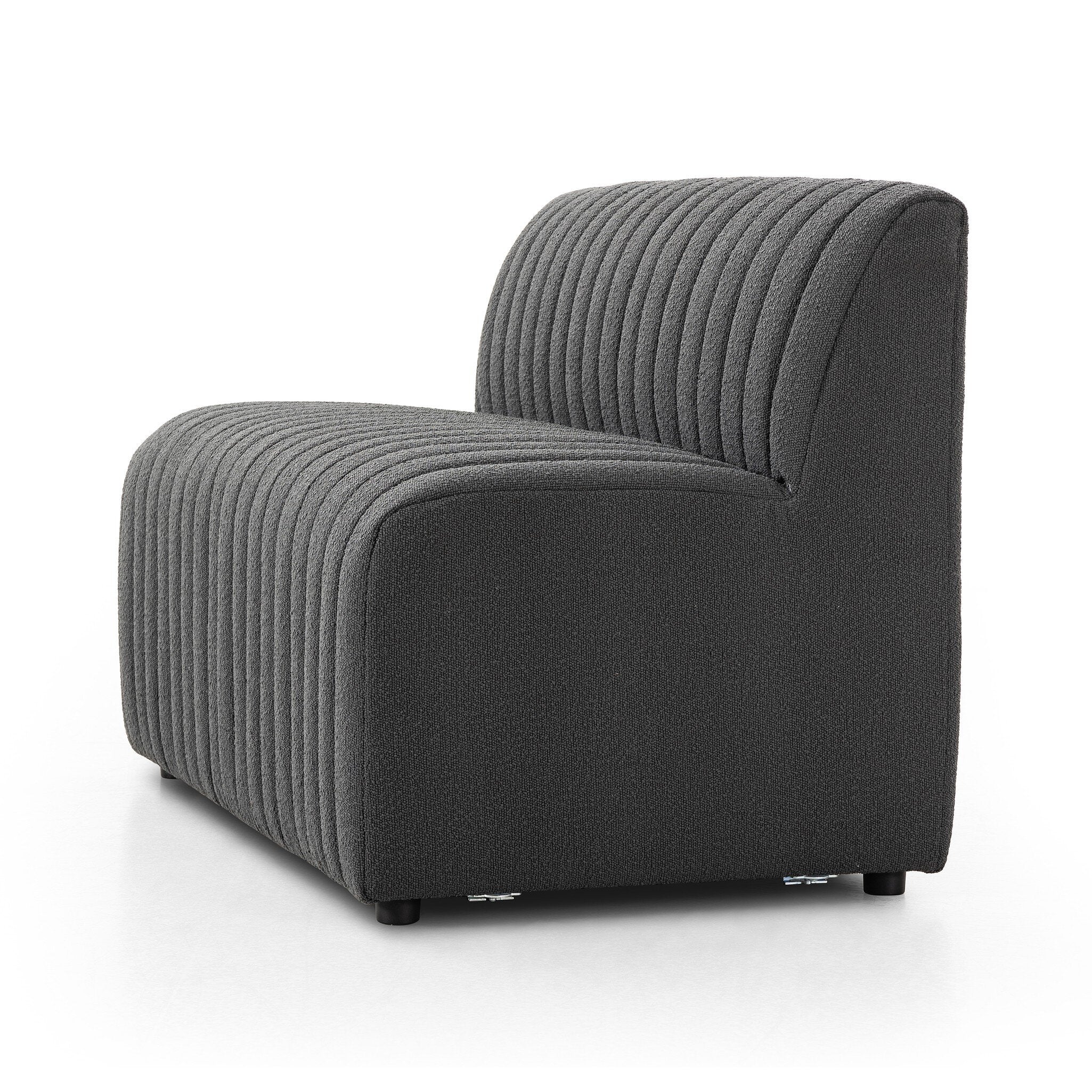 Four Hands Build Your Own: Augustine Dining Banquette — FIQA Boucle Charcoal