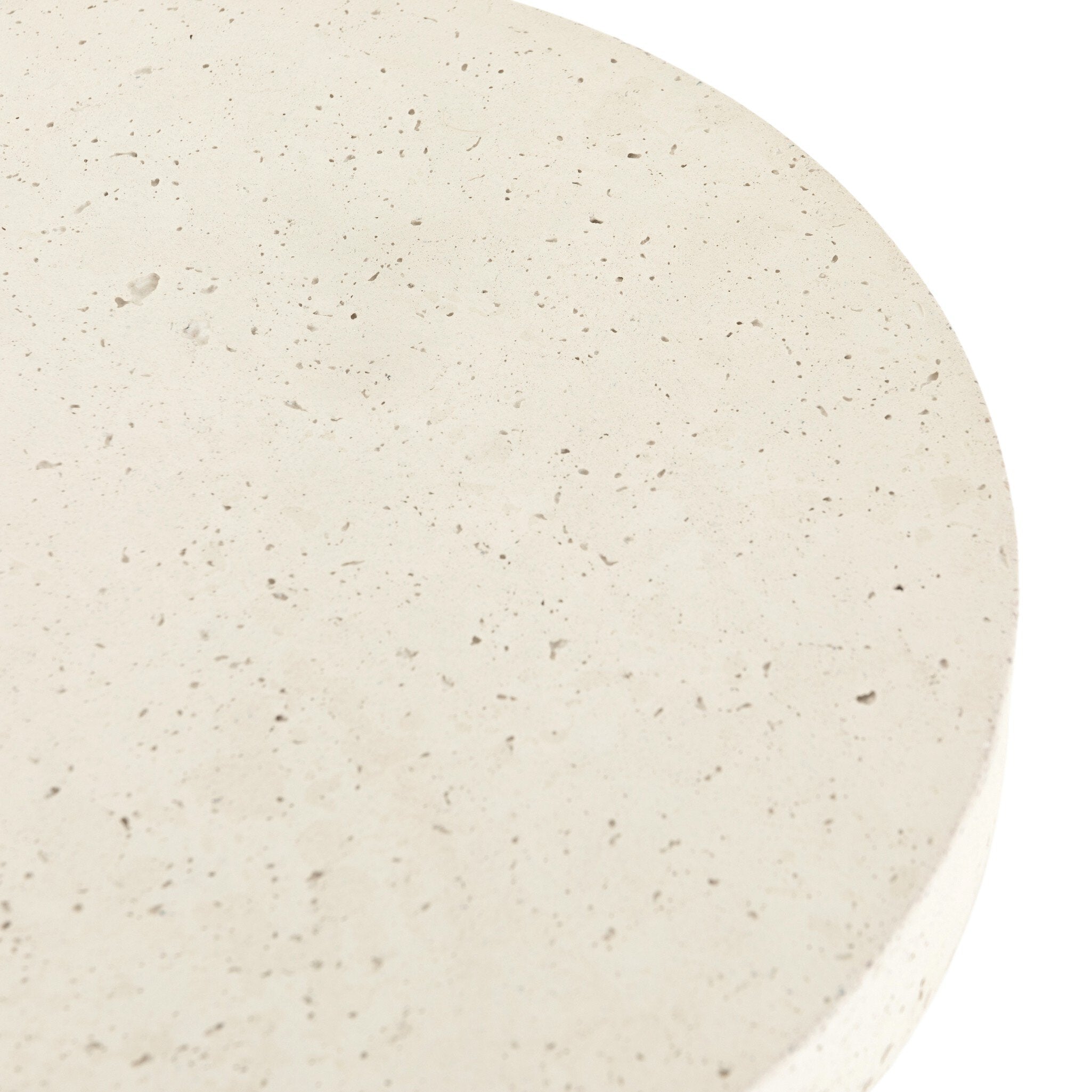 Four Hands Koda Outdoor End Table — Textured White