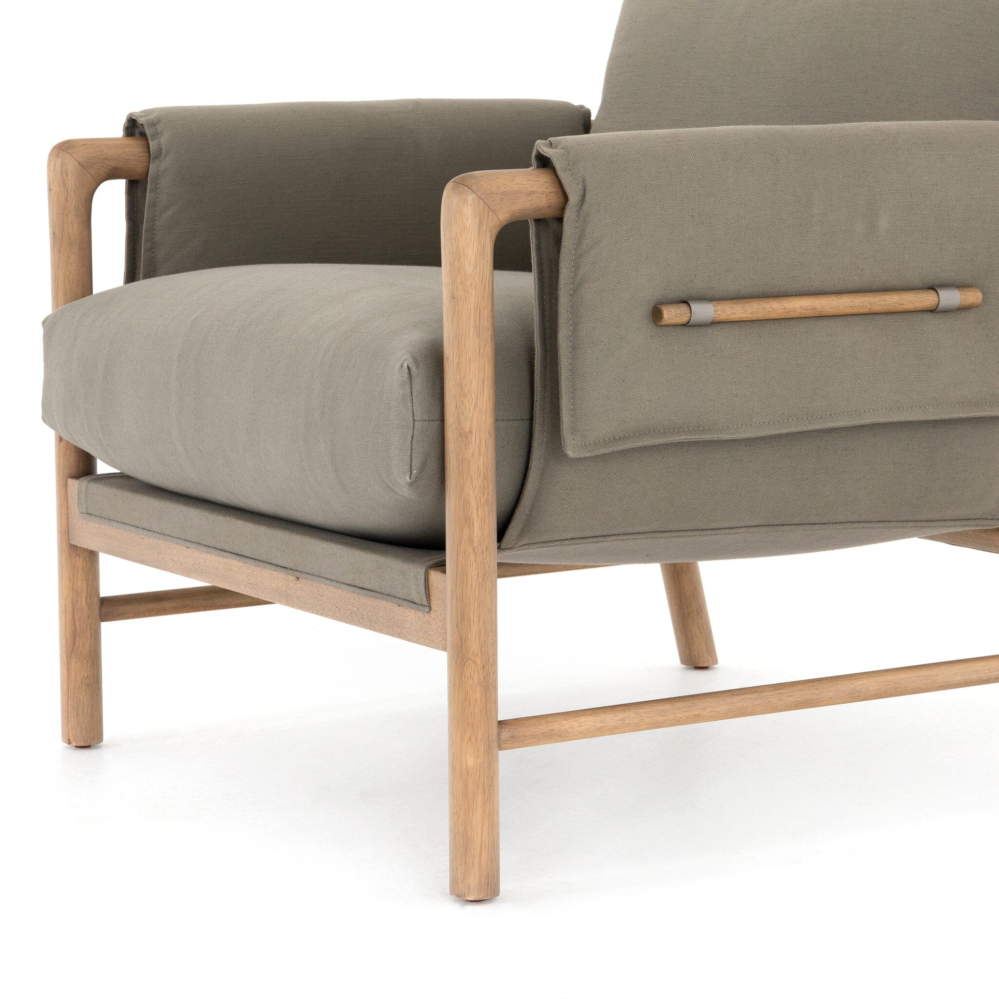 Four Hands Harrison Chair — Villa Olive-Burnished Parawood-Brushed Silver