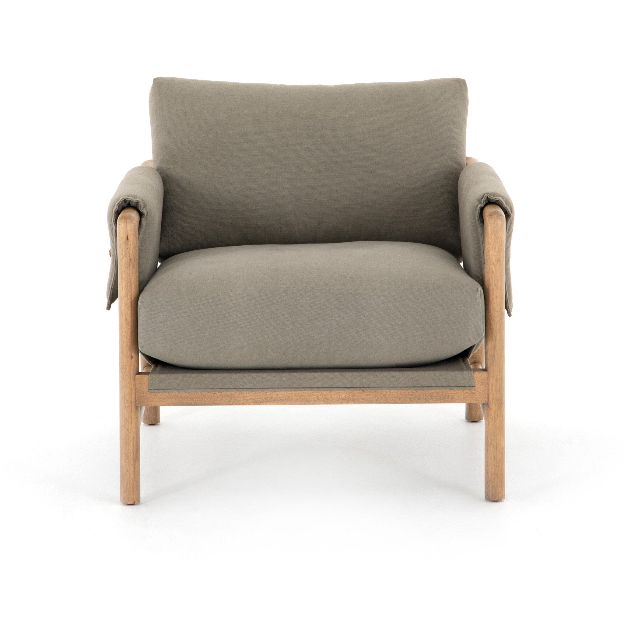 Four Hands Harrison Chair — Villa Olive-Burnished Parawood-Brushed Silver