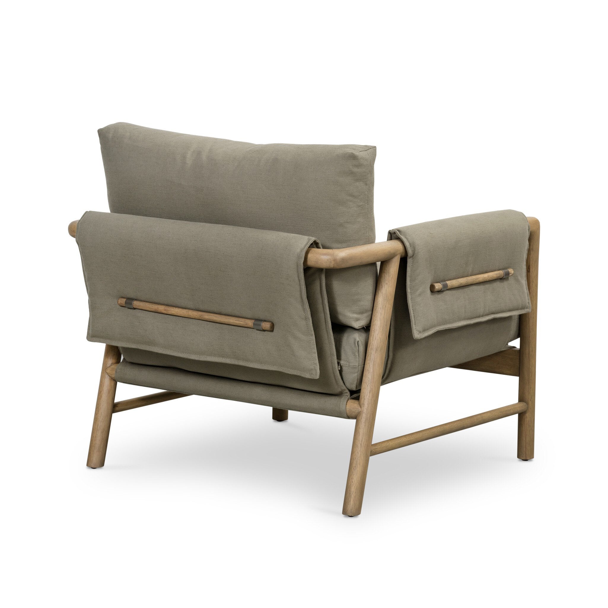 Four Hands Harrison Chair — Villa Olive-Burnished Parawood-Brushed Silver