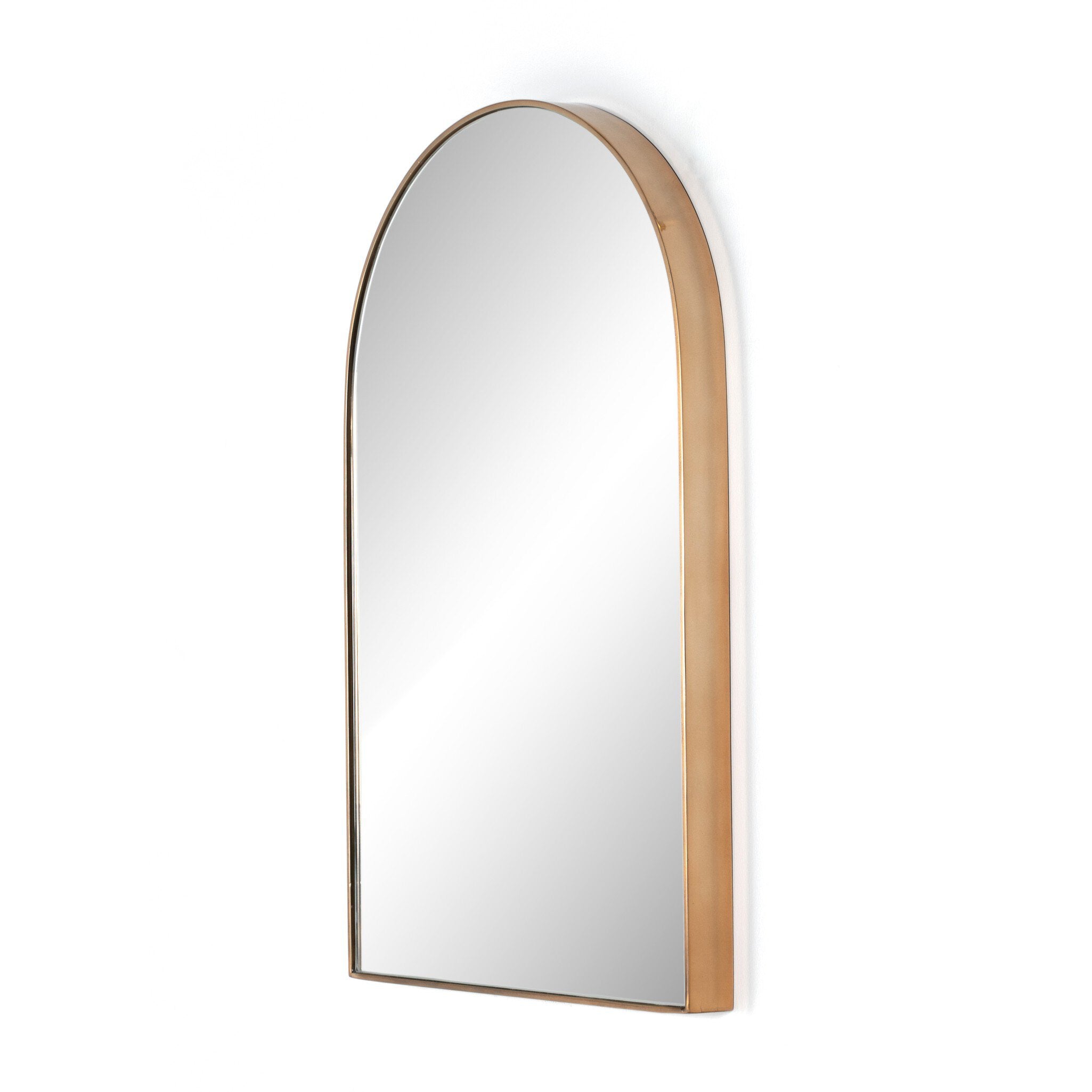 Four Hands Georgina Small Mirror — Polished Brass-Mirror