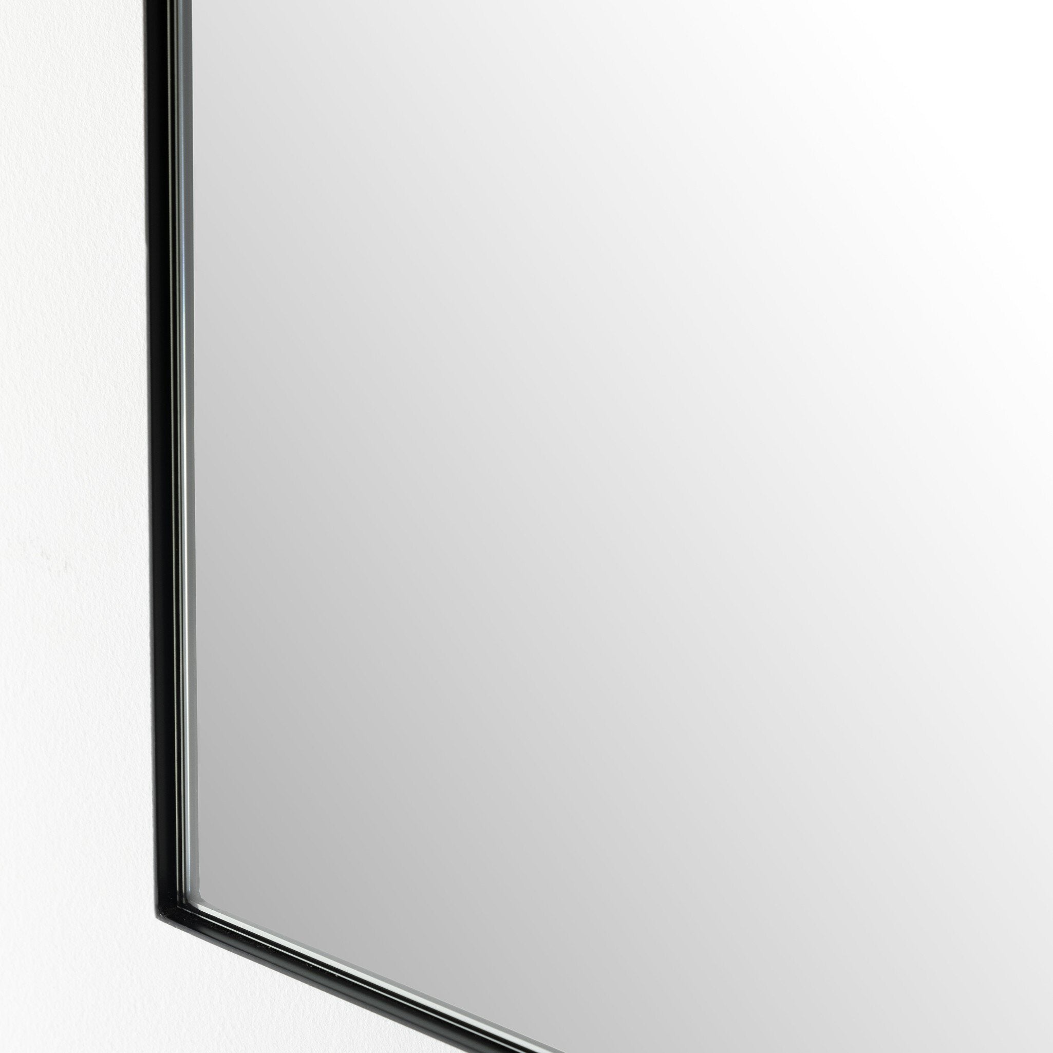 Four Hands Georgina Small Mirror — Iron Matte Black-Mirror