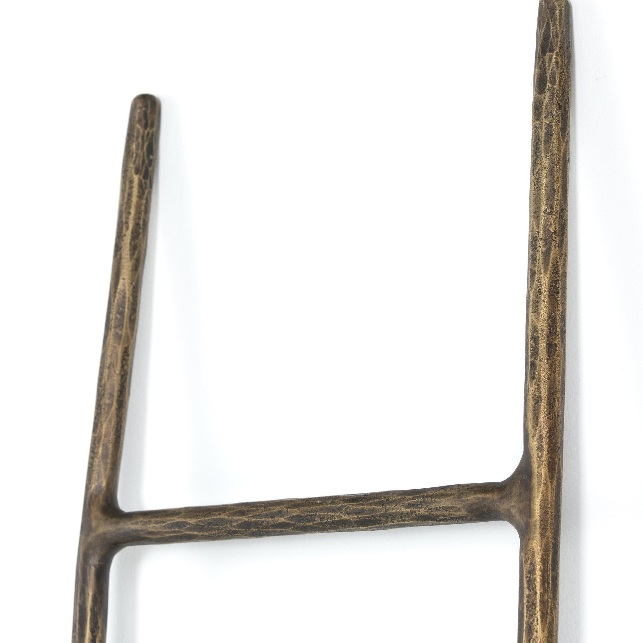 Four Hands Boothe Ladder — Hammered Aged Brass