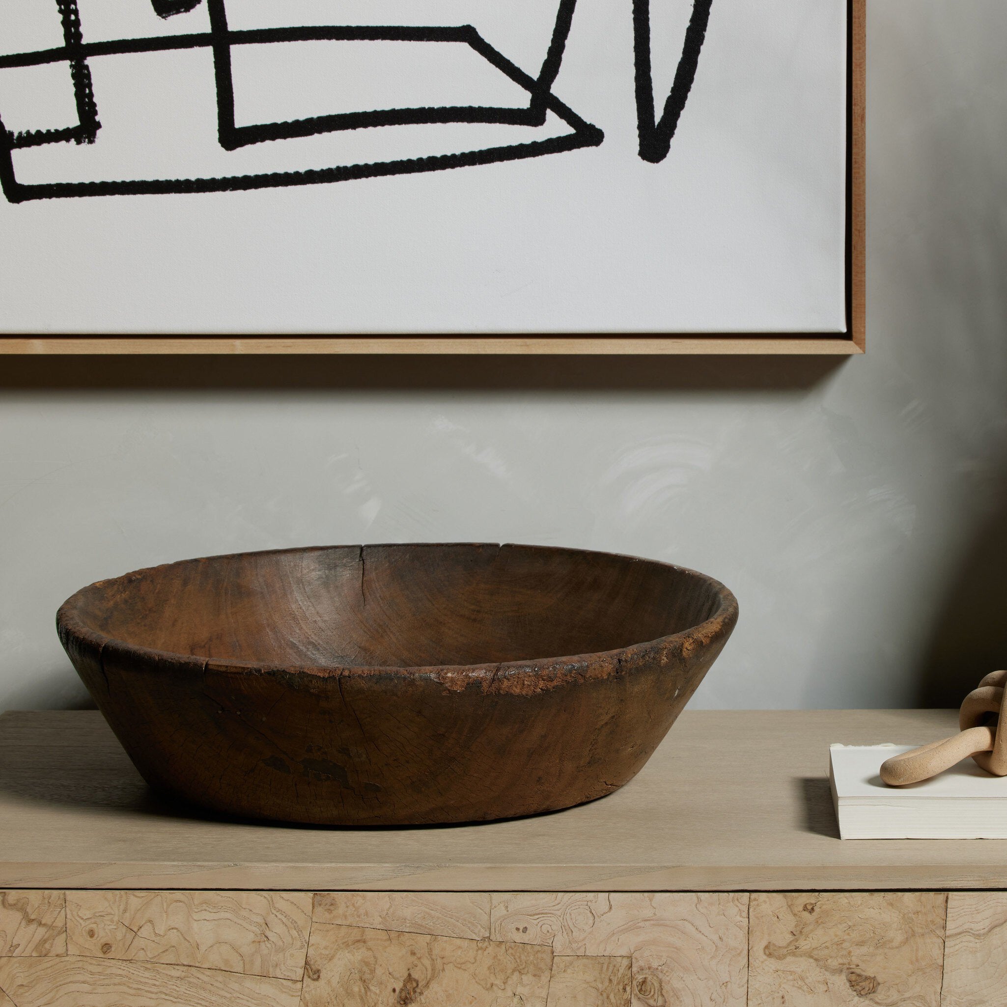 Four Hands Found Wooden Bowl — Reclaimed Natural